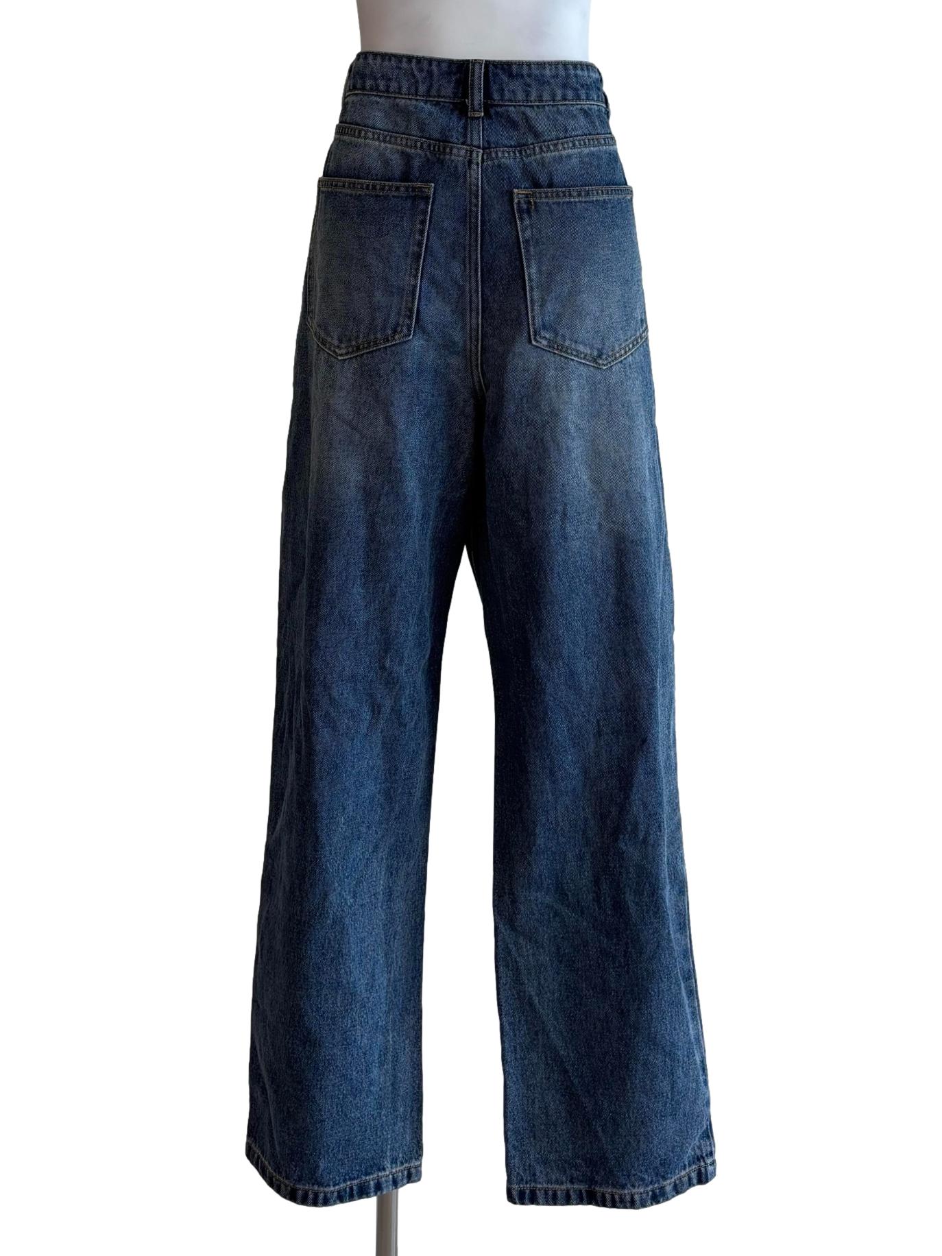 Blue Washed Denim Jeans