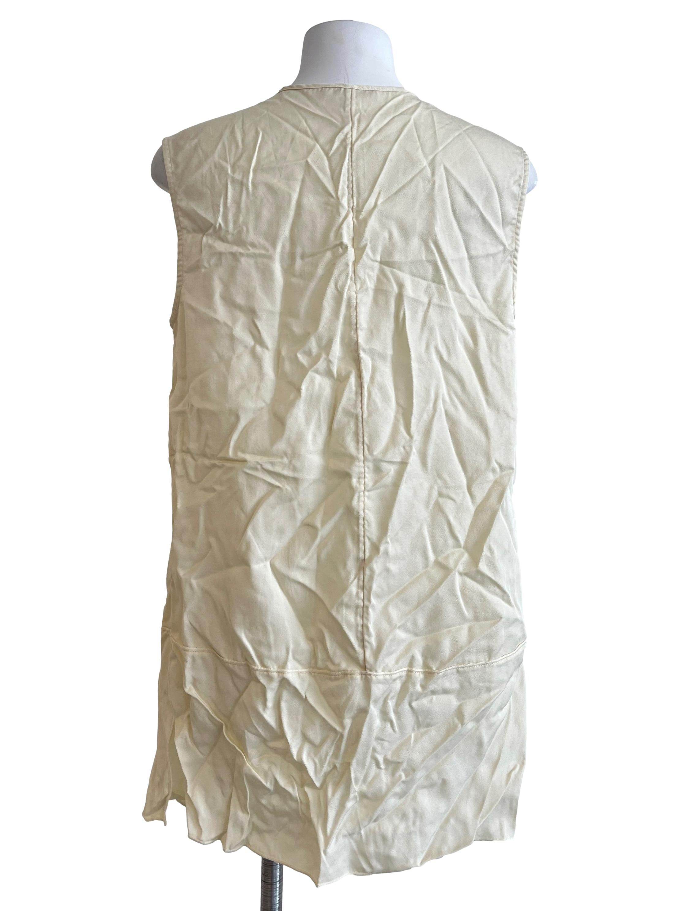 Cream White Halter Tunis Dress