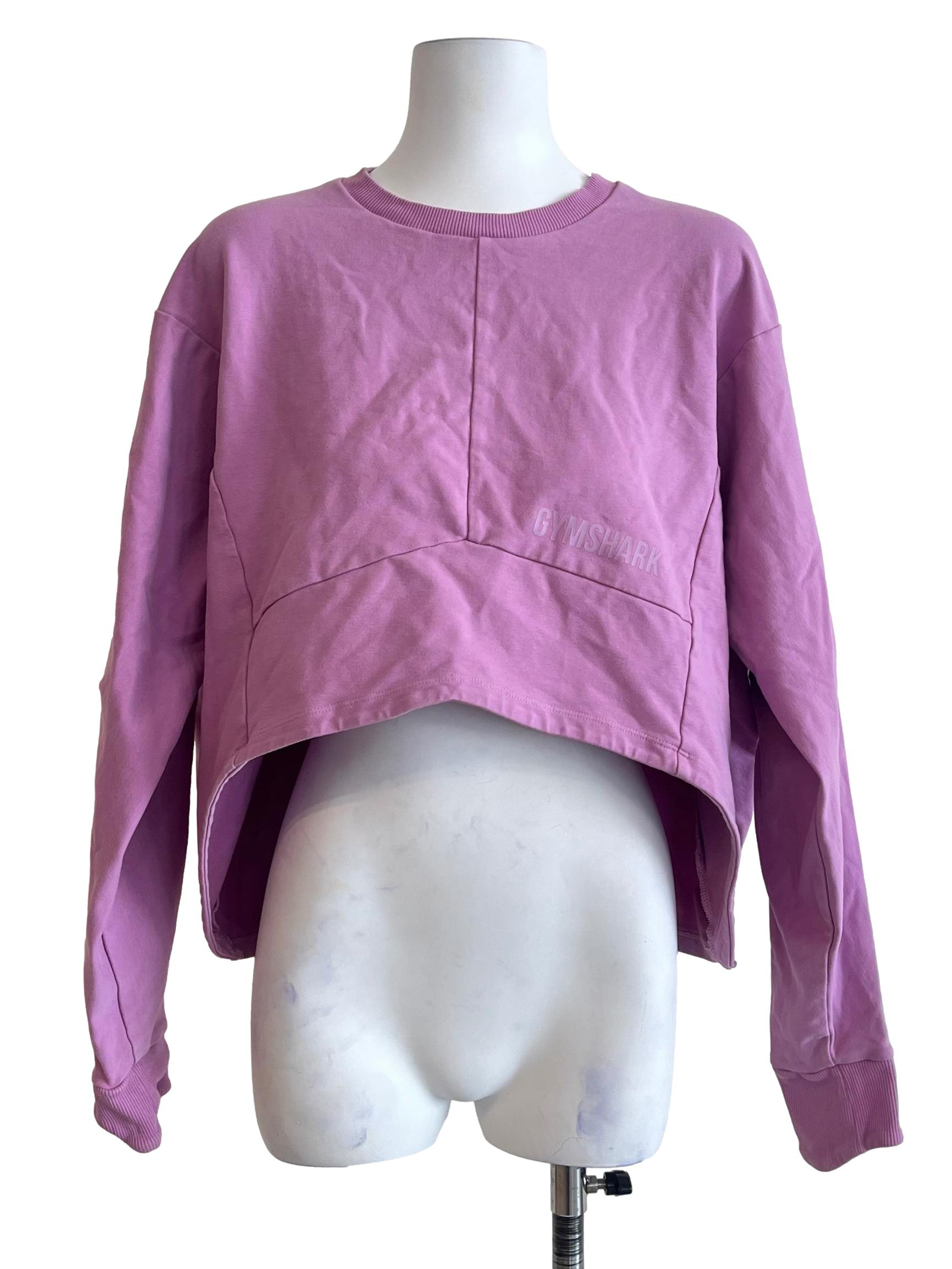Fuchsia Pink Halter Long Sleeve Top