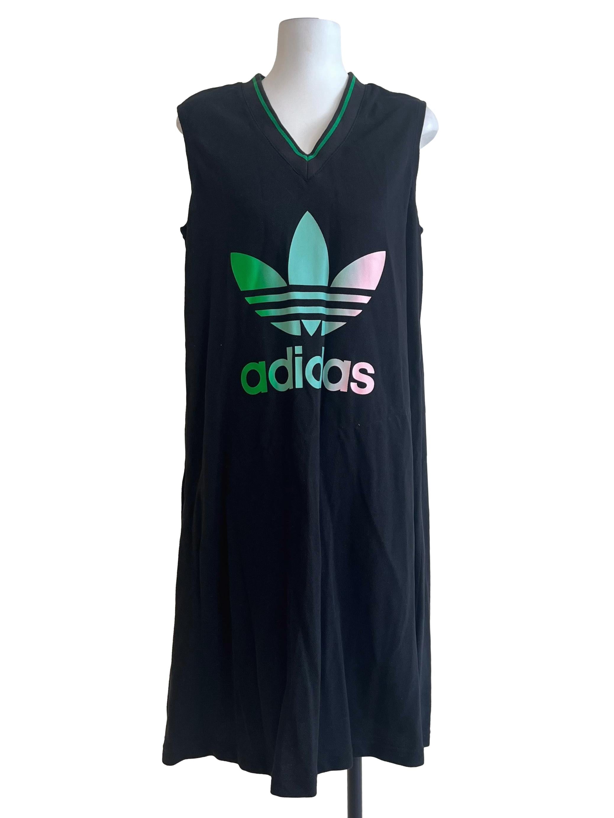 Pitch Black V-Neck Sleeveless Sport Dress