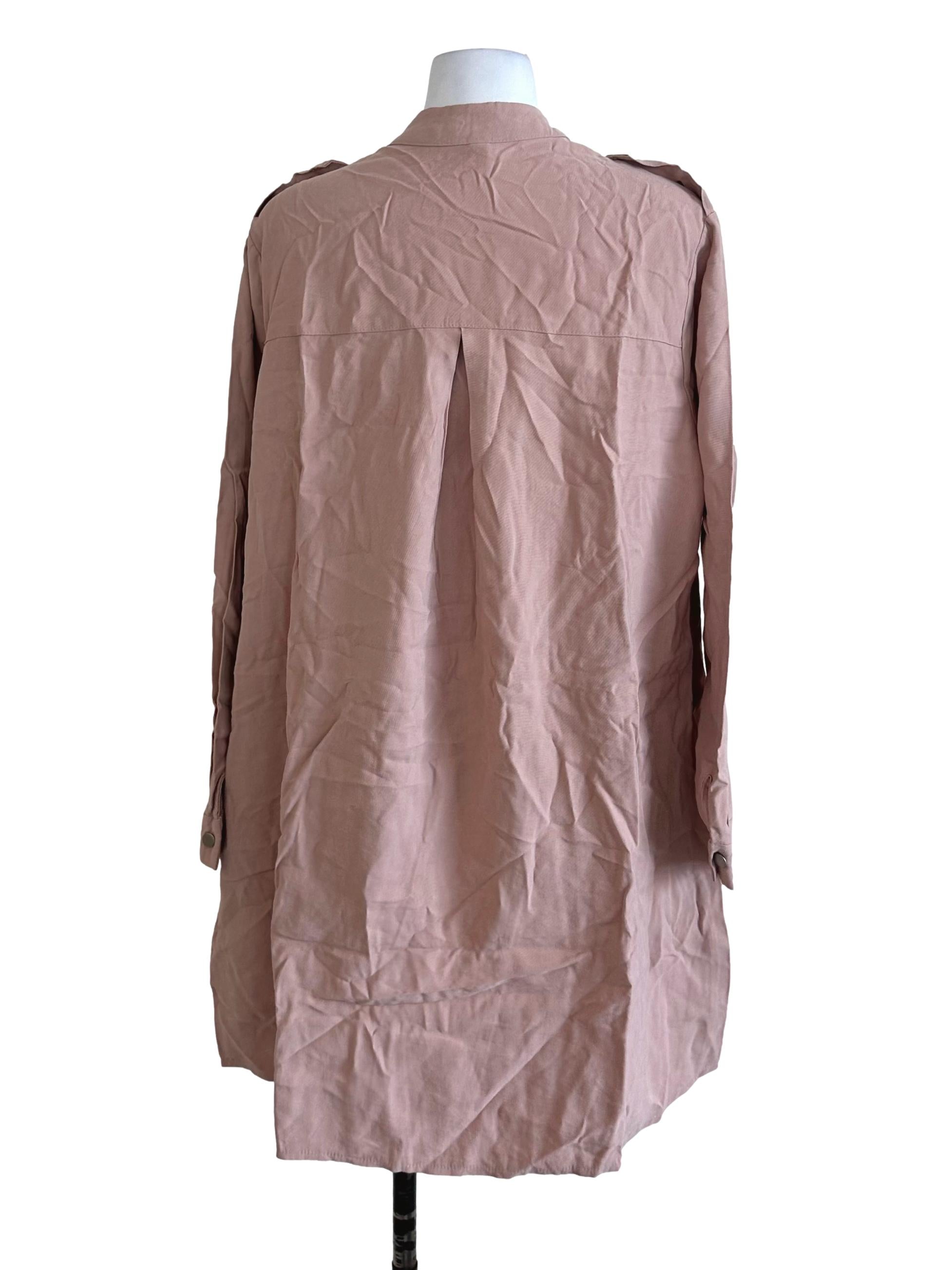 Dusty Pink Plain Cardigan