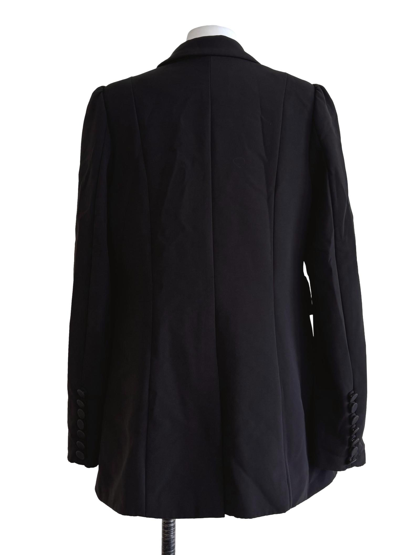 Raven Black Buttoned Blazer