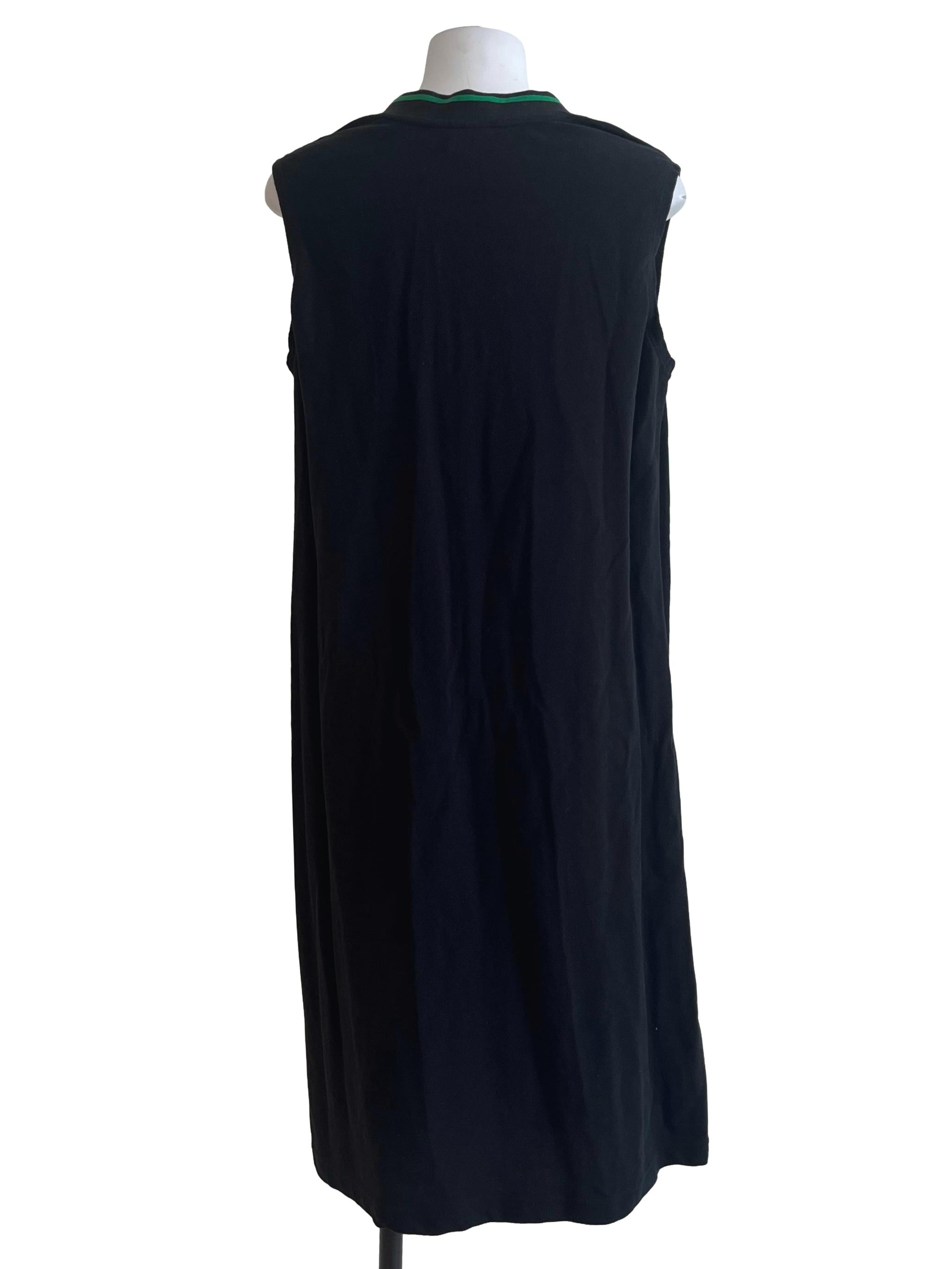 Pitch Black V-Neck Sleeveless Sport Dress
