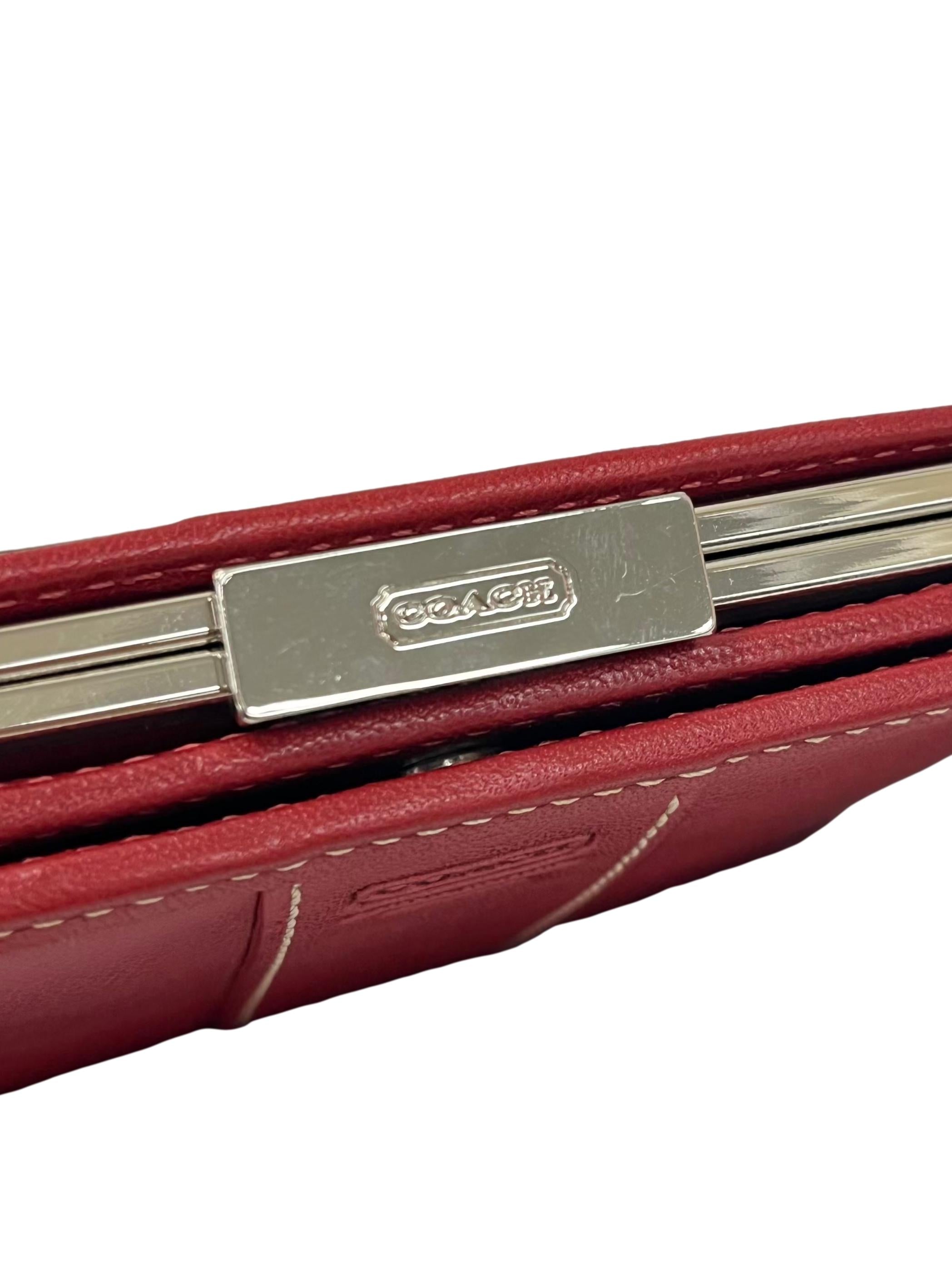Red Leather Bifold Wallet CSN