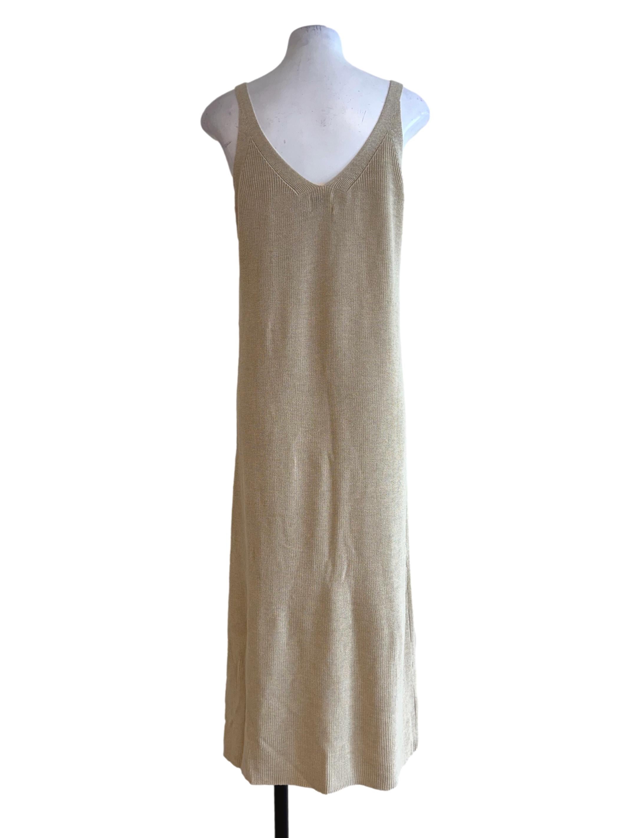 Wheat Beige Knitted Dress