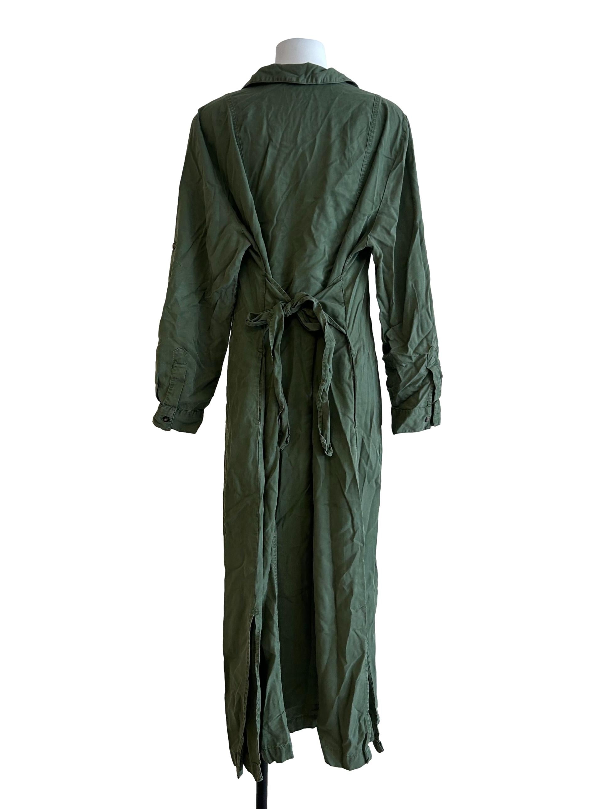 Crocodile Green Collar Dress