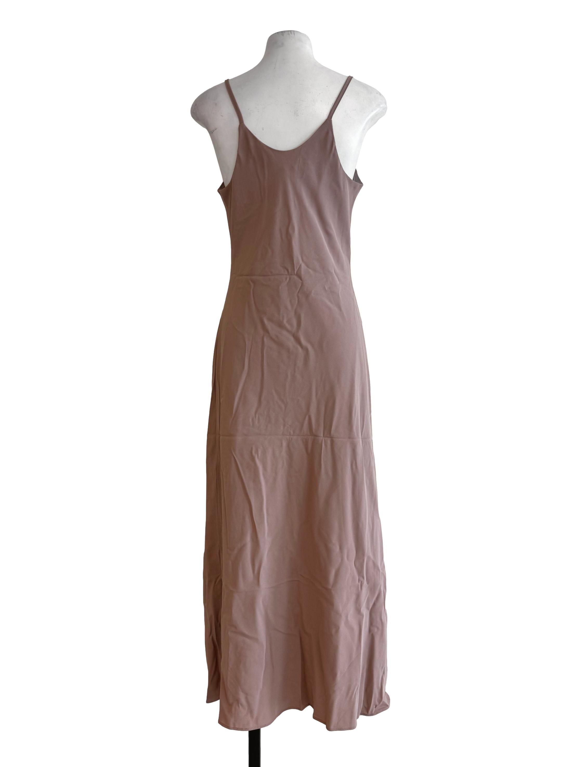 Muted Rose V Neck Dress