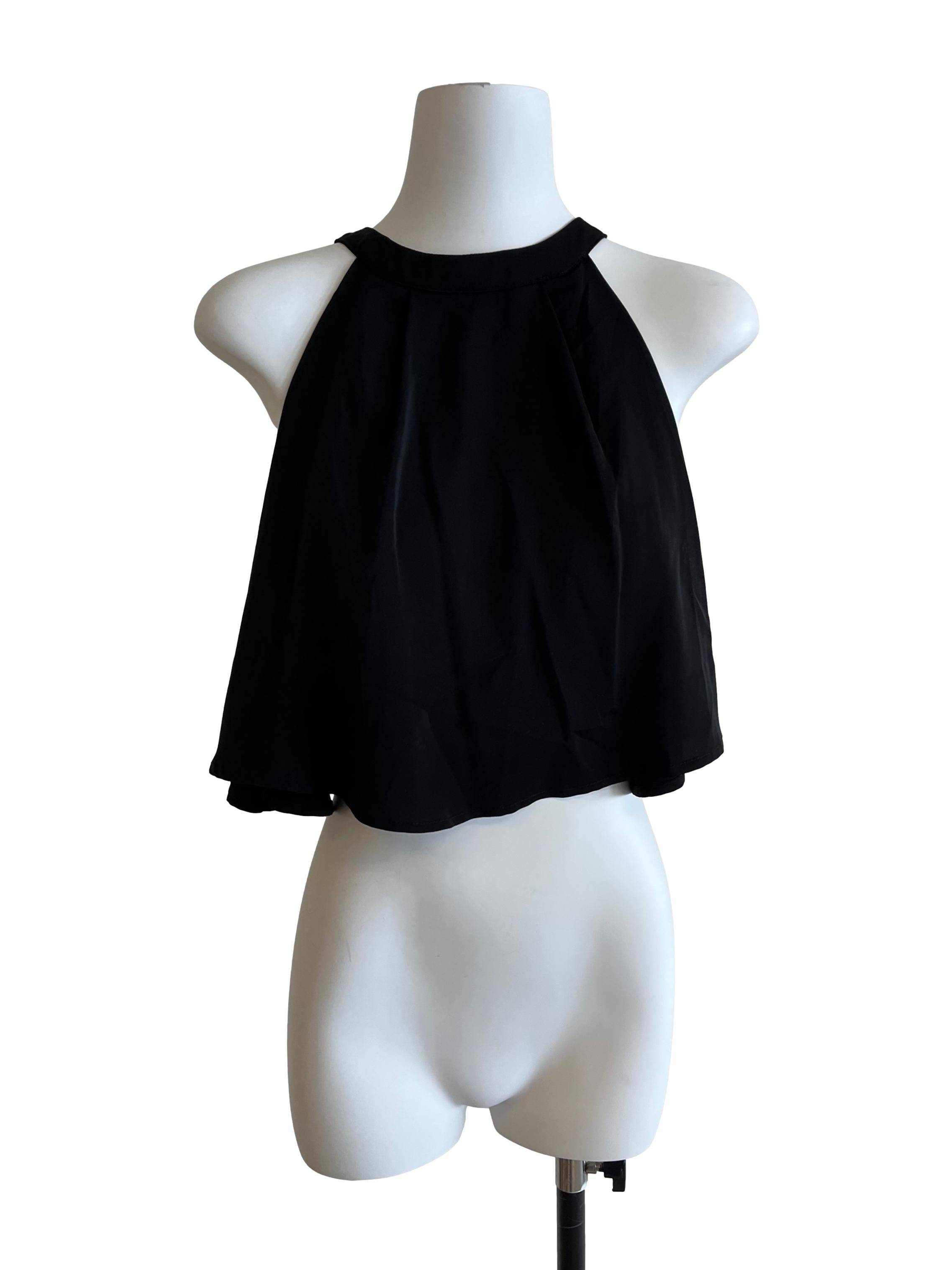 Black Halter Top