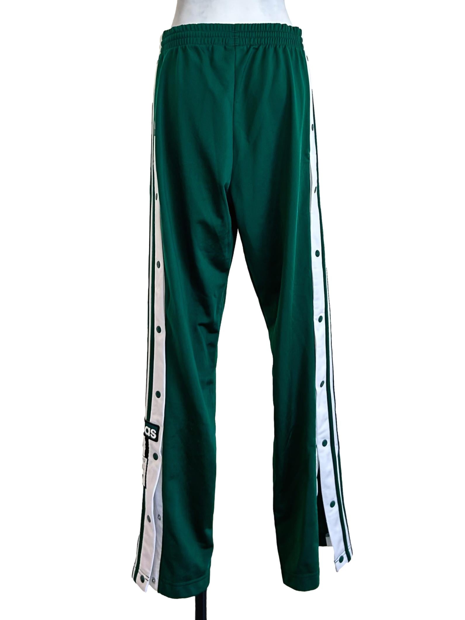 Green Adidas Originals Track Pants