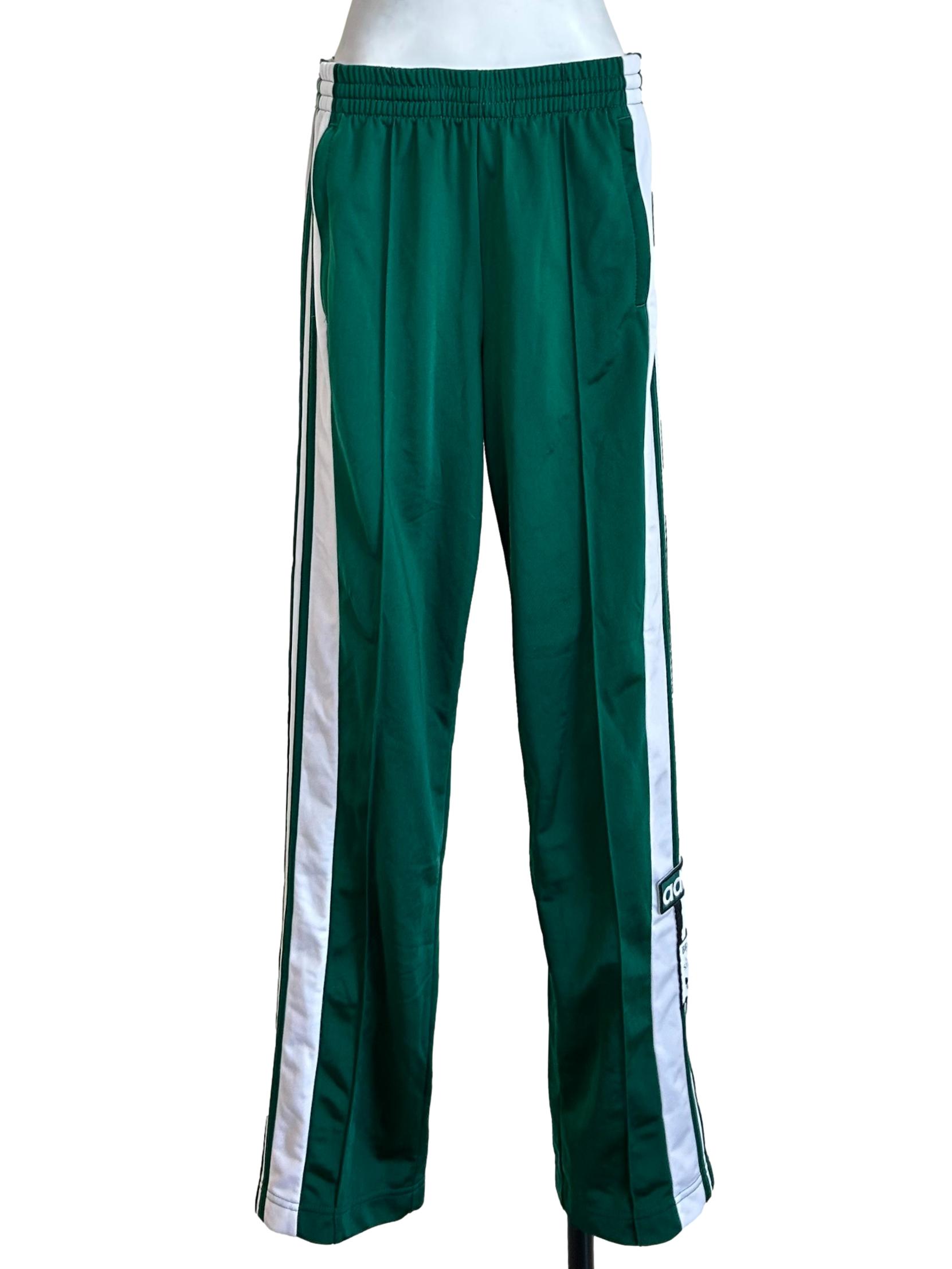 Green Adidas Originals Track Pants