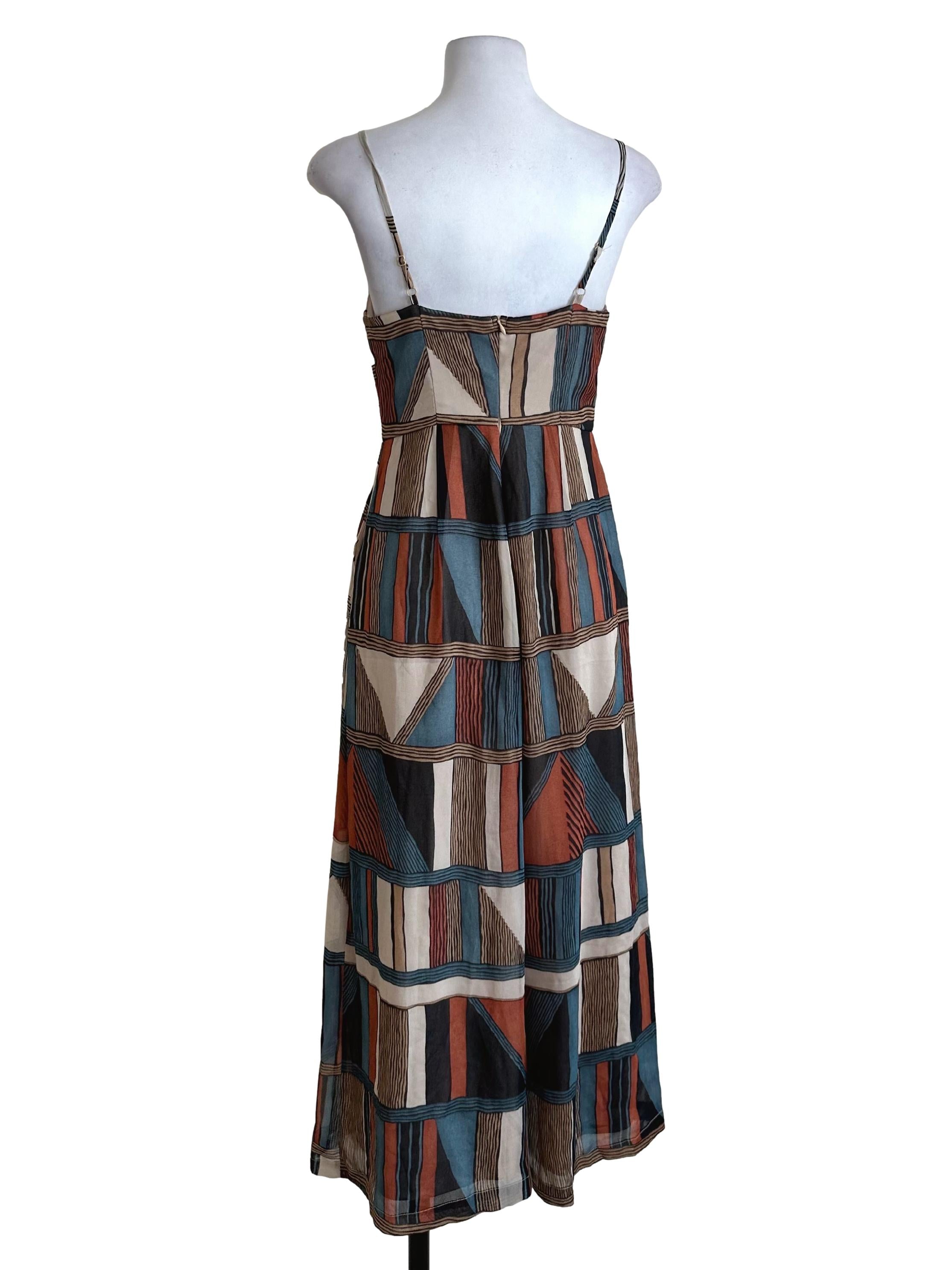 Multicolour Abstract Pattern Jumpsuit