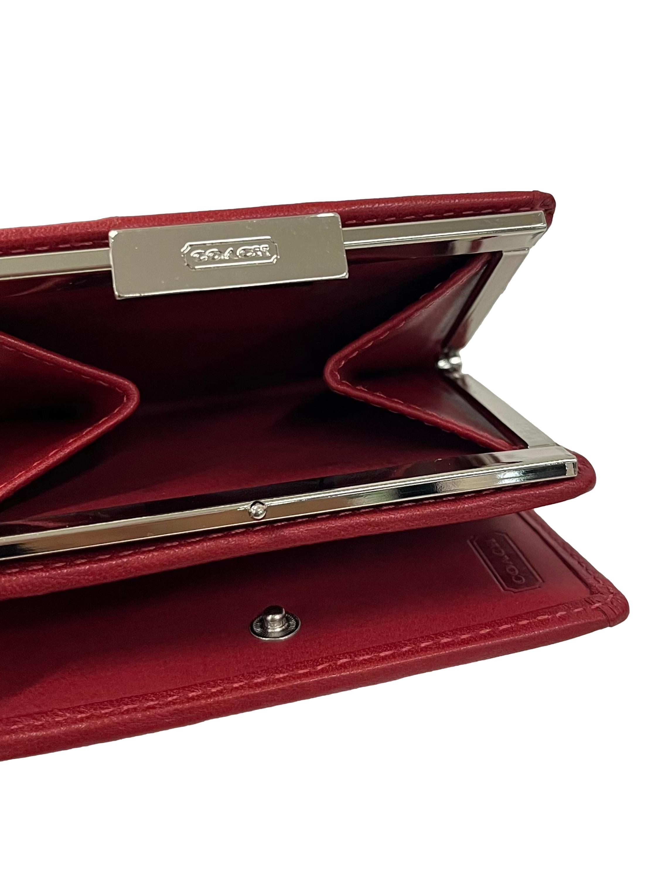 Red Leather Bifold Wallet CSN