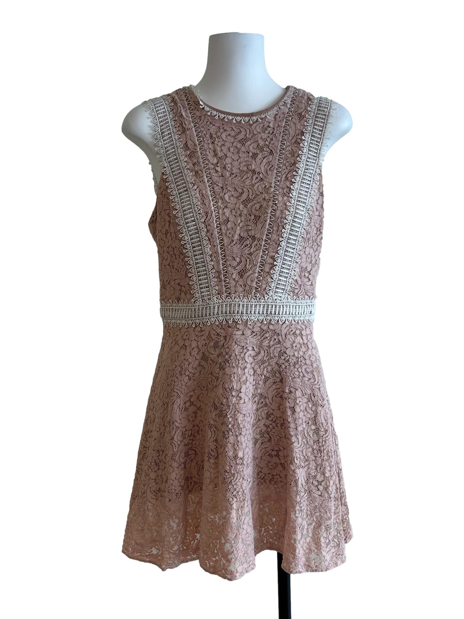 Rose Pink Eyelet Dress