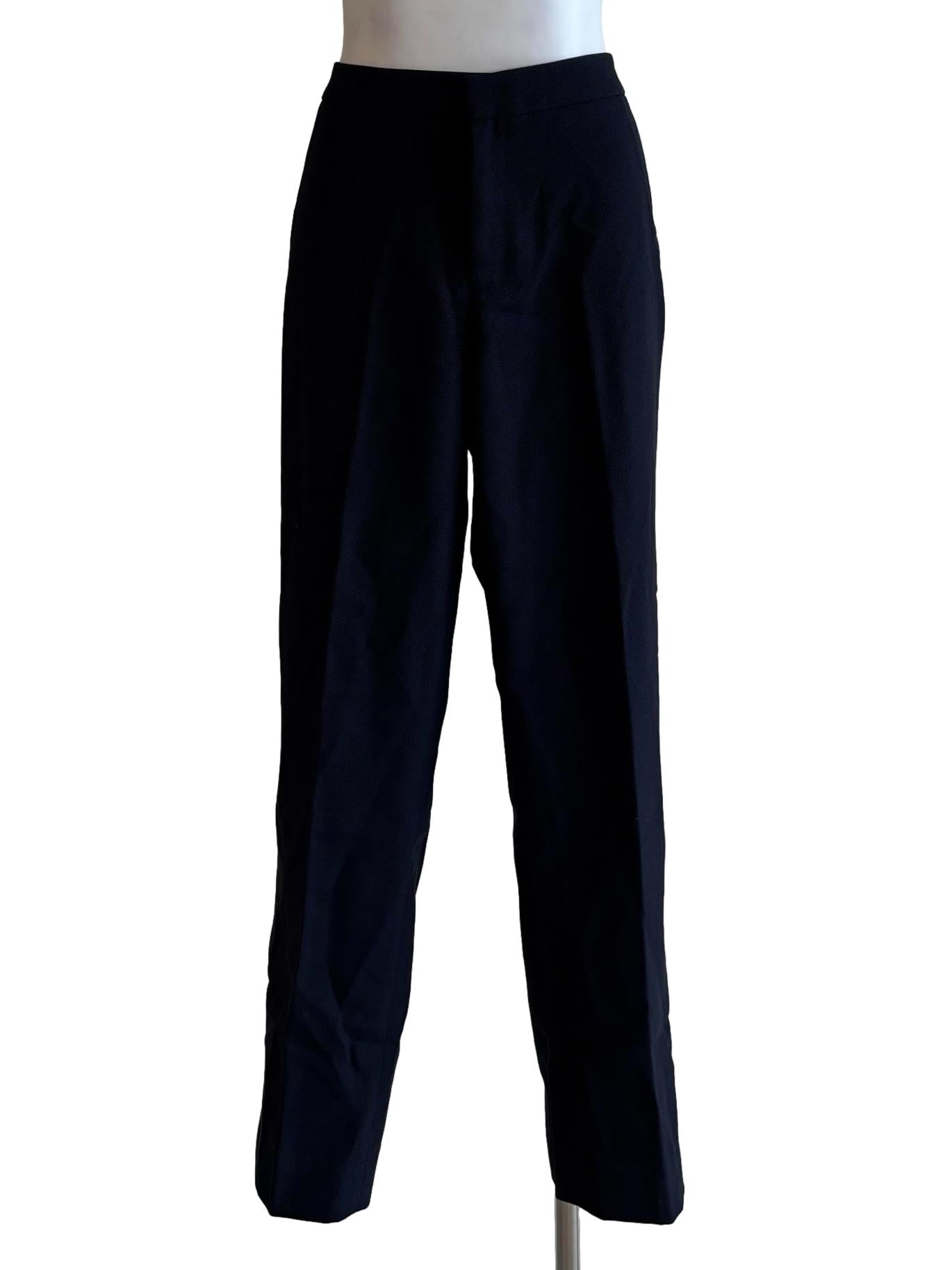 Navy Blue Slim Fit Pants