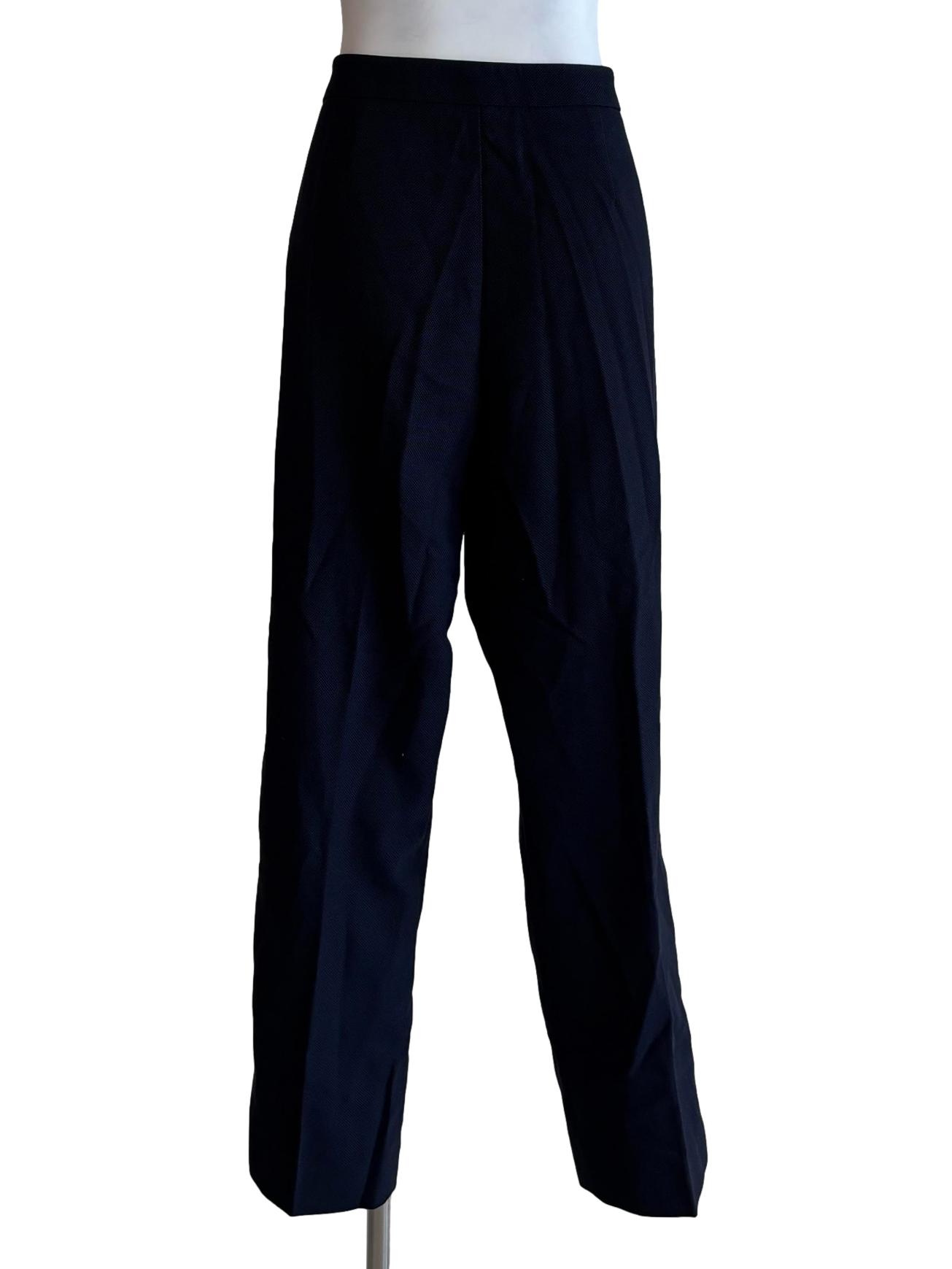 Navy Blue Slim Fit Pants