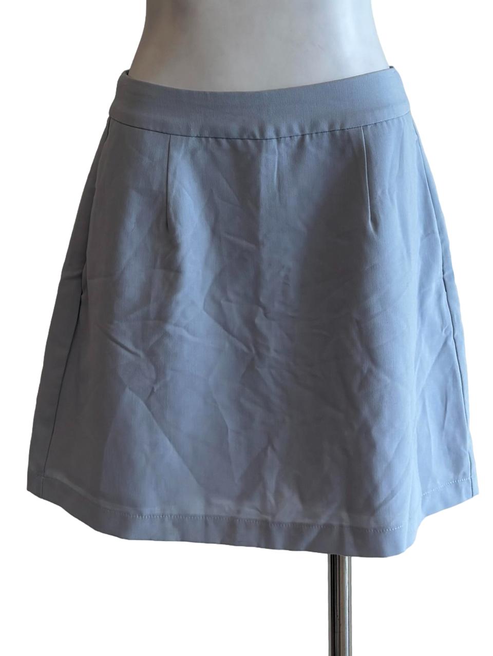 Baby Blue A-Line Mini Skirt