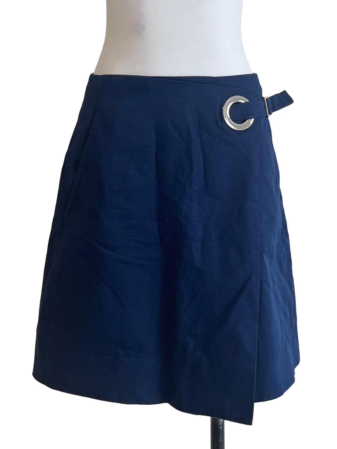 Peacock Blue A-Line Skirt