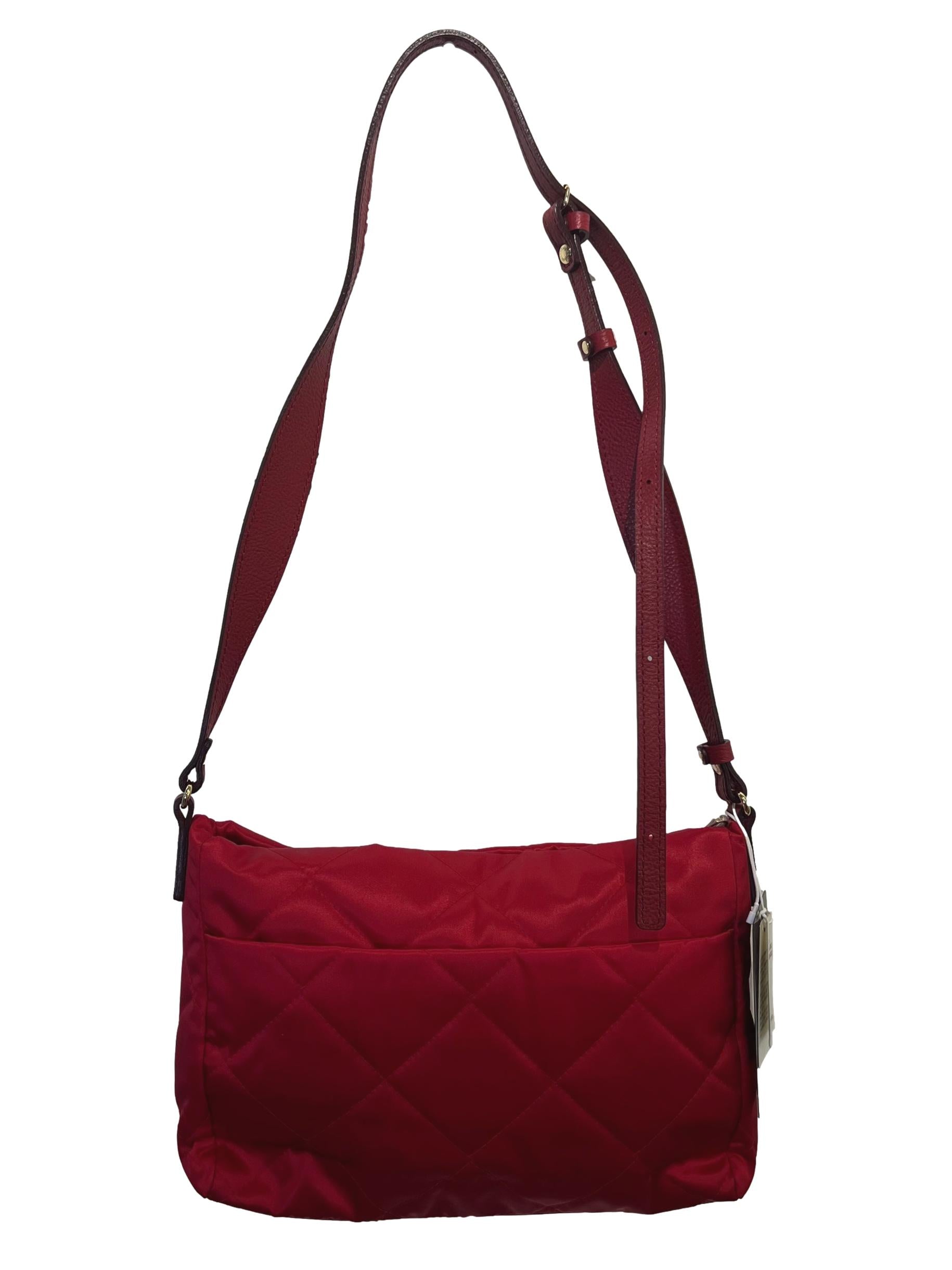 Red Russet Square Mini Shoulder Quilted