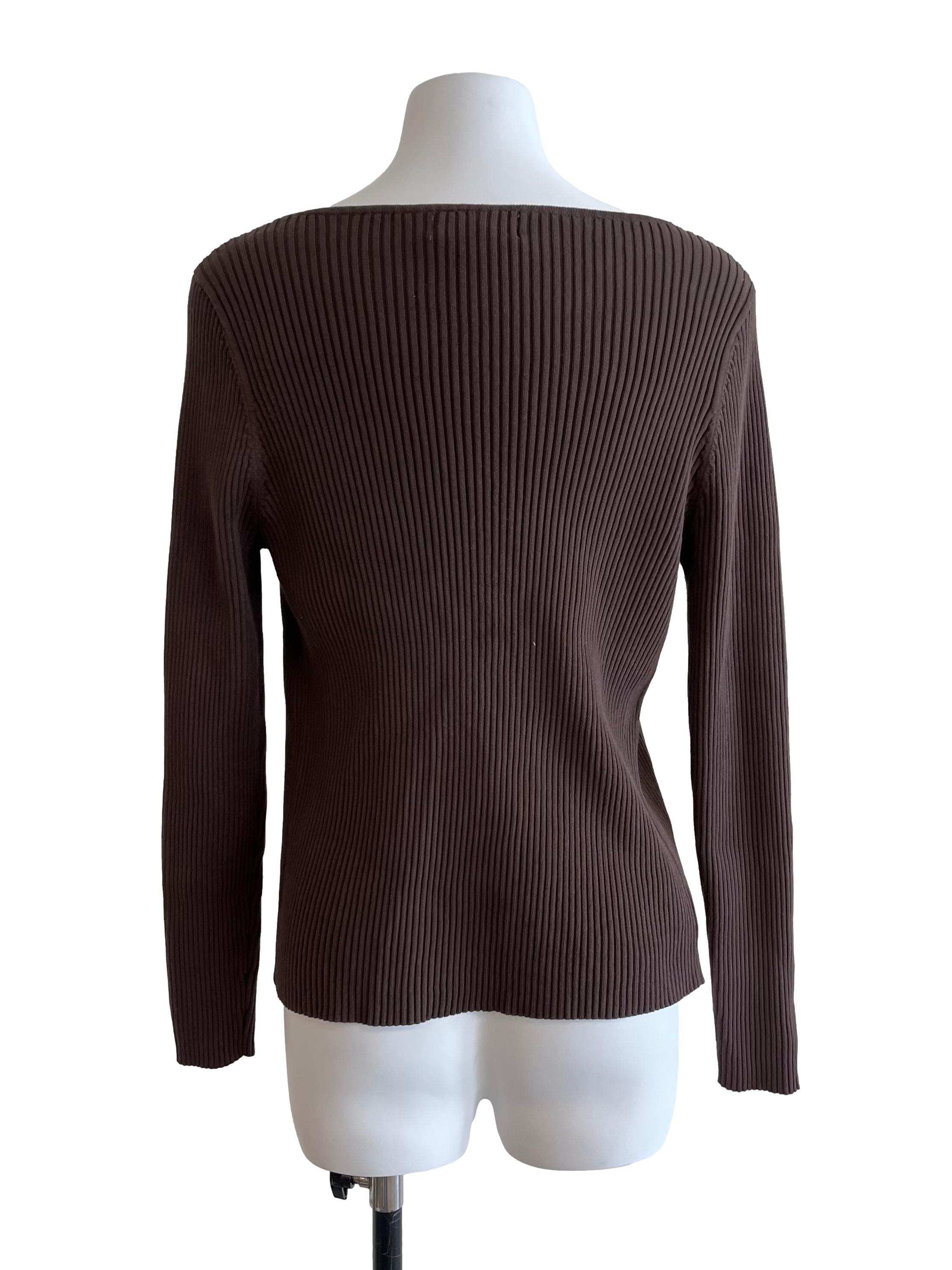 Brown Knitted Cardigan
