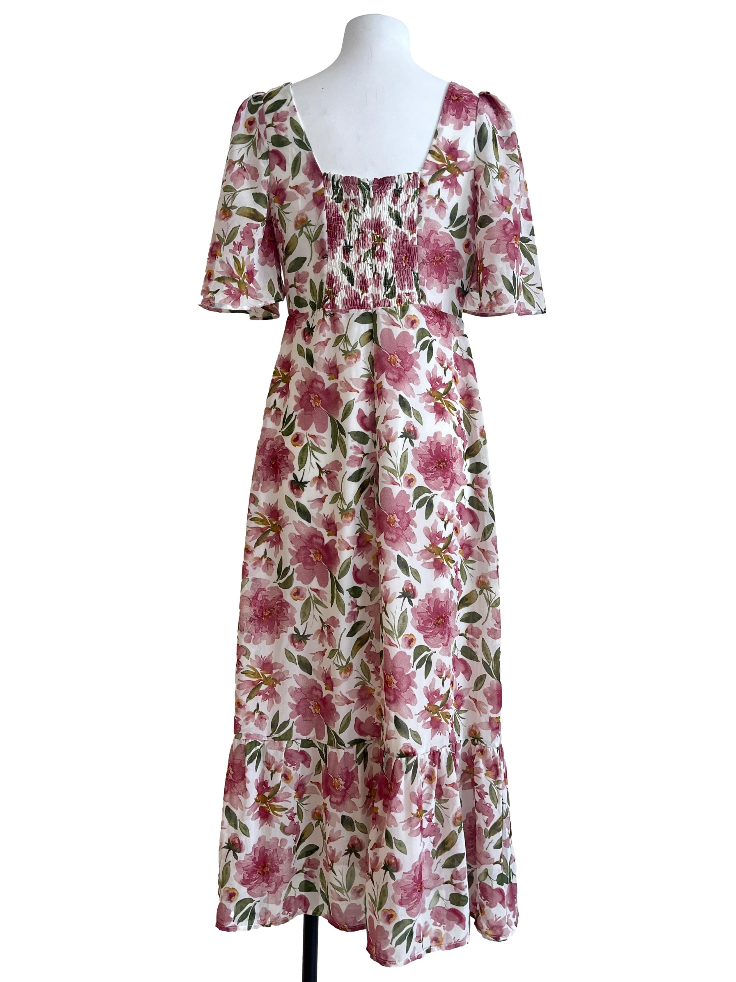 Magenta Pink Sweetheart A-Line Dress