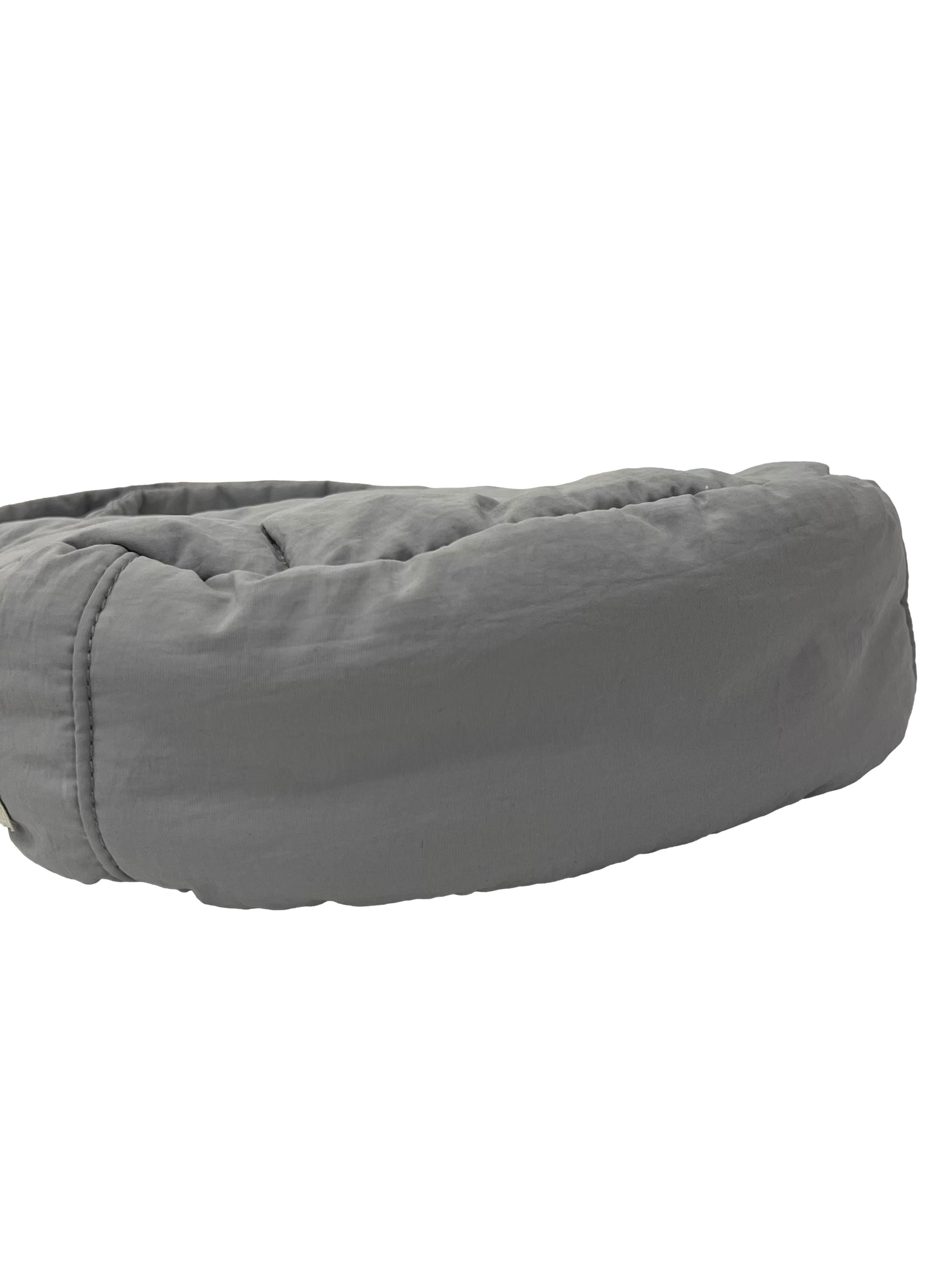 Grey Canvas Puffer Swing Handbag CSN