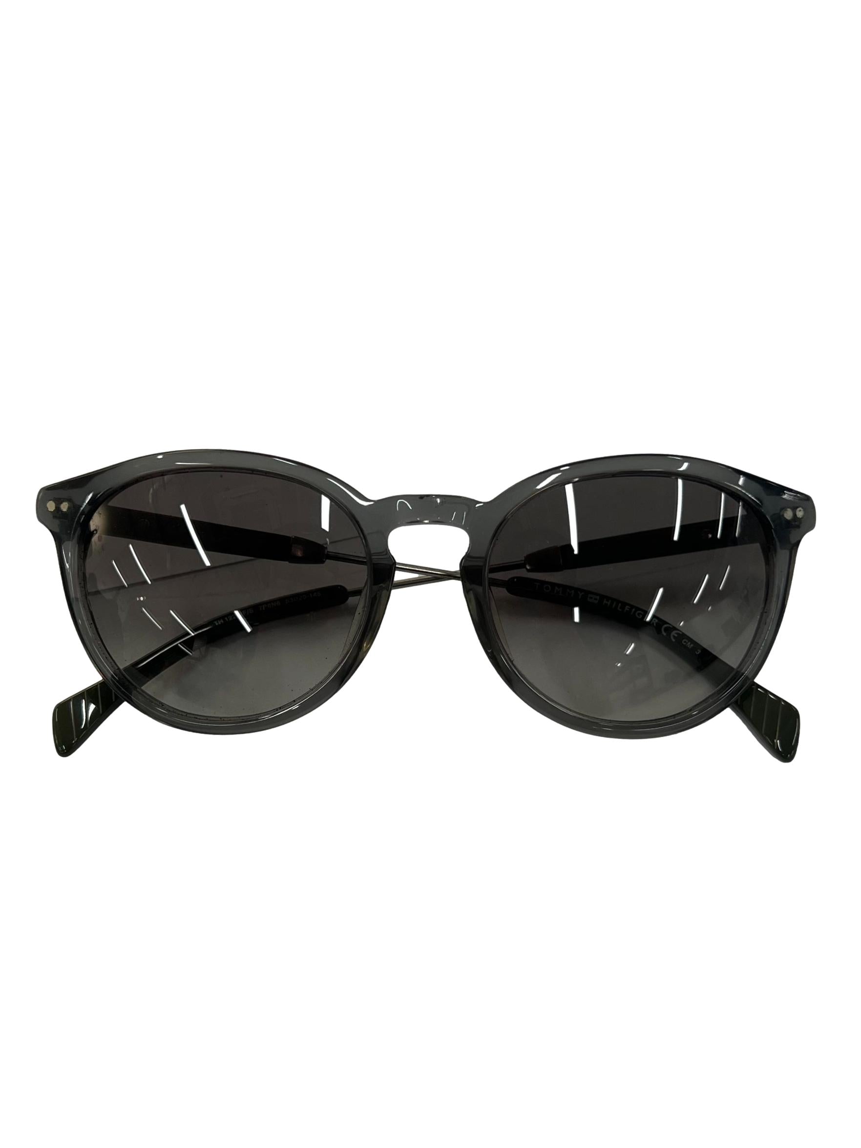 Grey Round Gradient Lens Sunglasses