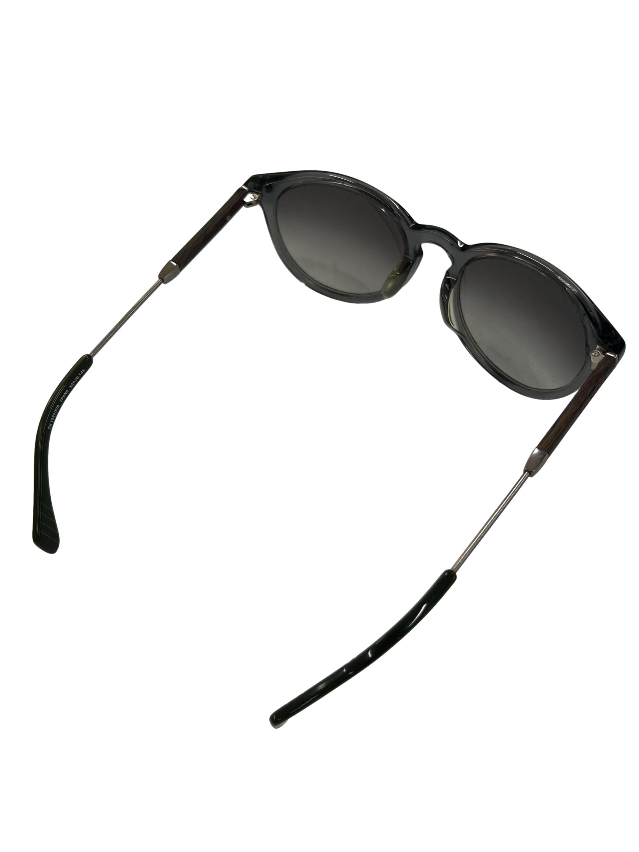 Grey Round Gradient Lens Sunglasses