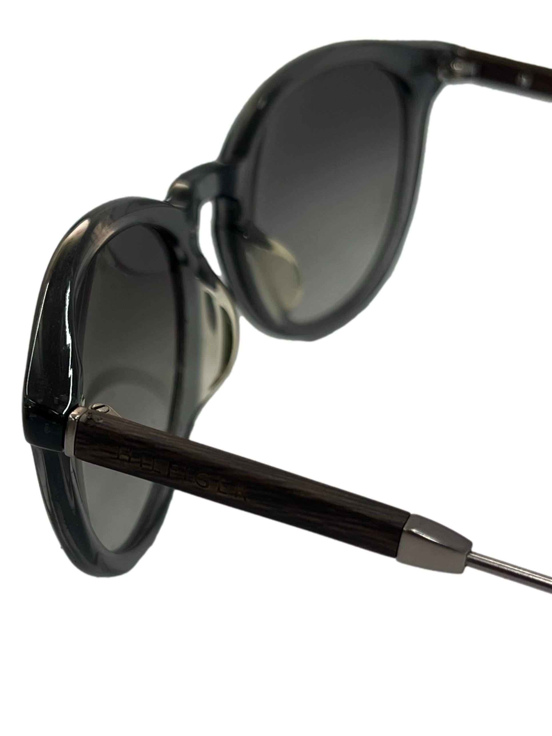 Grey Round Gradient Lens Sunglasses