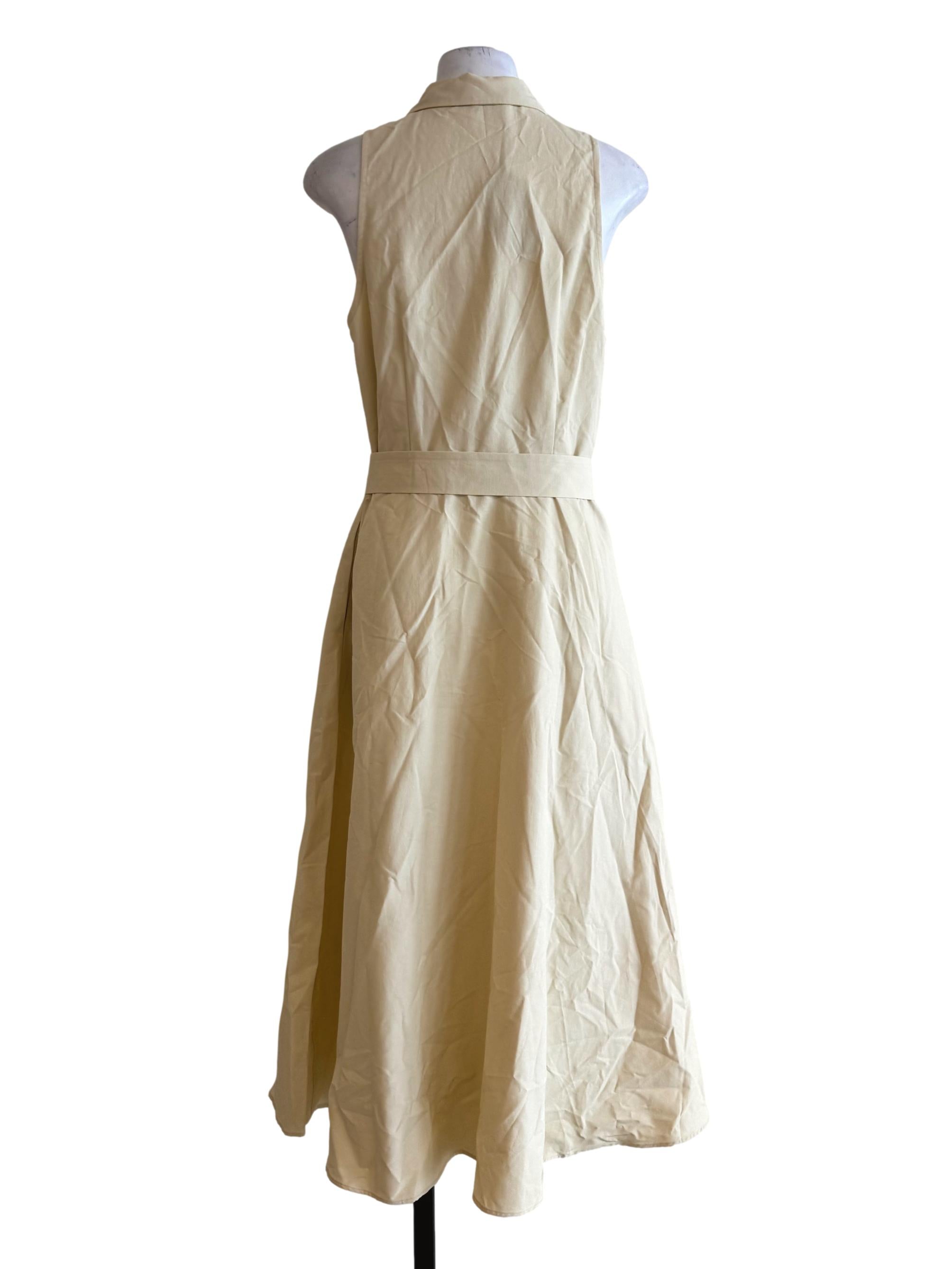 Cotton Belted Midi Dress OSN