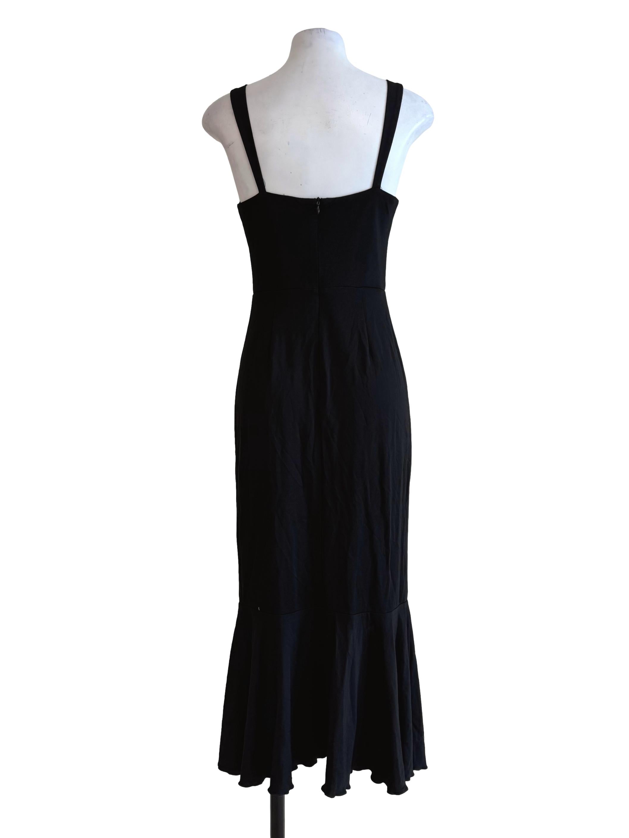Midnight Black Padded Bodycon Dress
