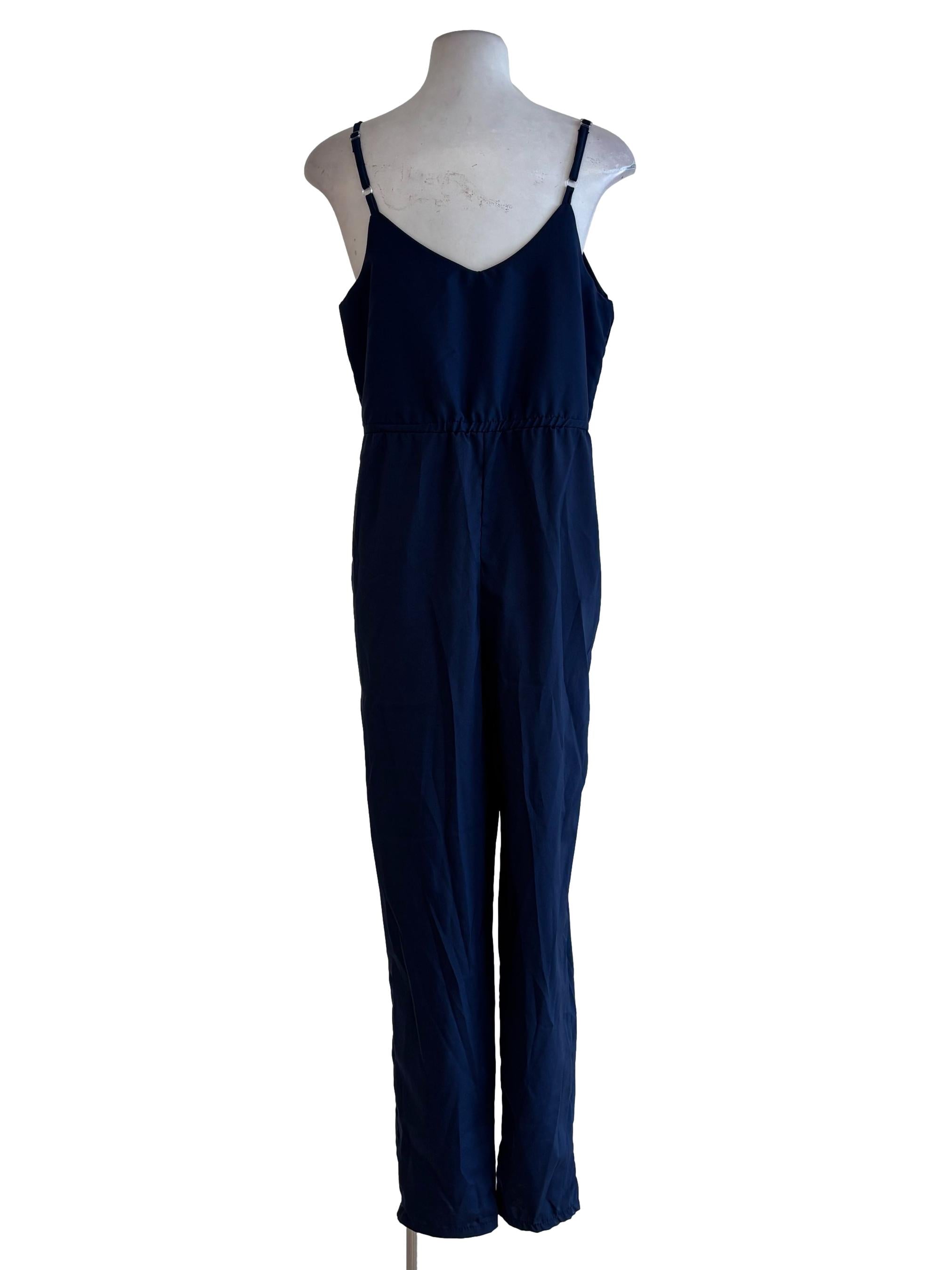 Dark Blue Camisole Jumpsuit