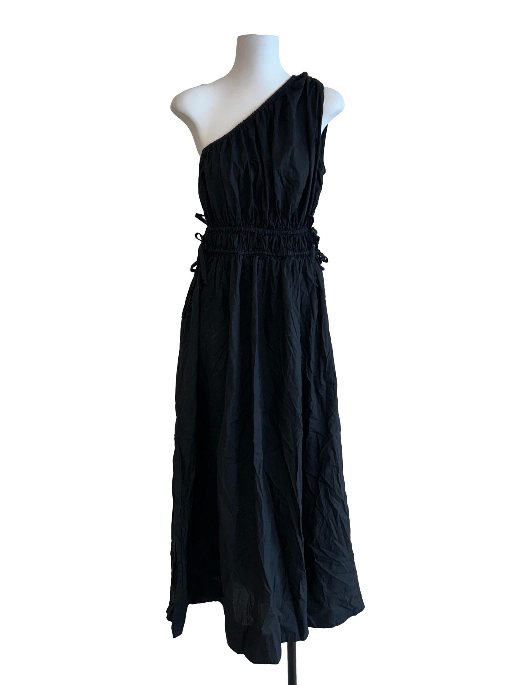 Off Black Toga Dress