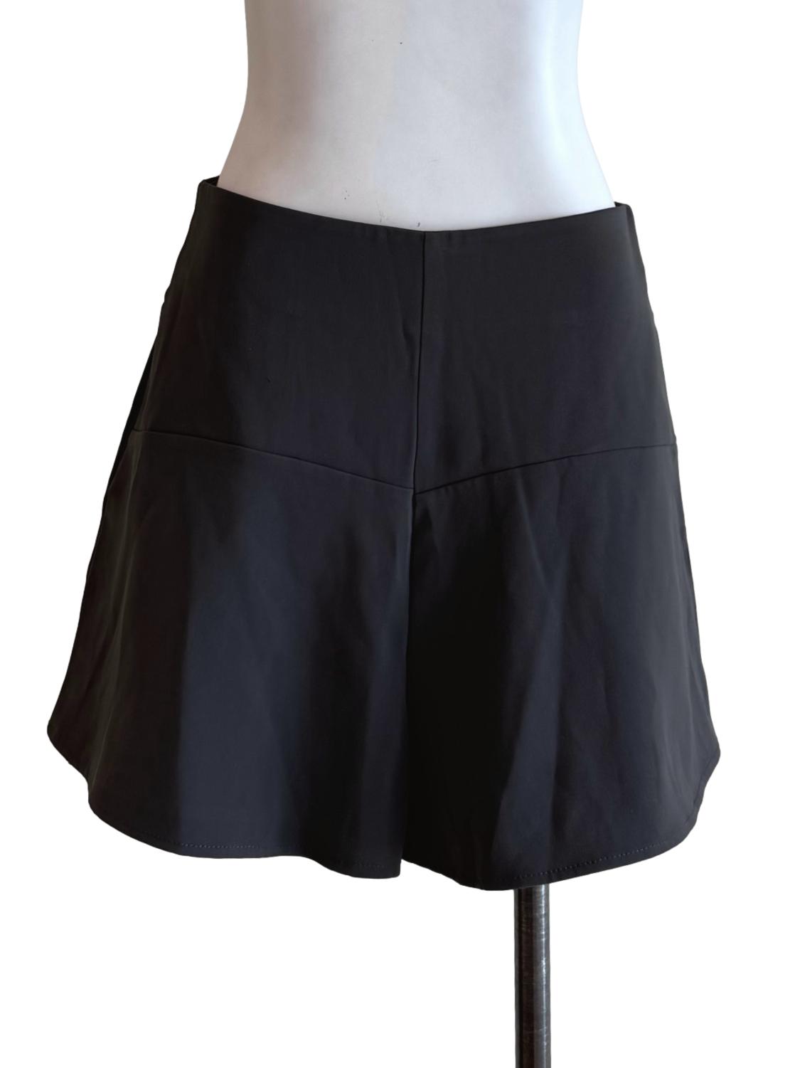Steel Grey High Waist Short Pants