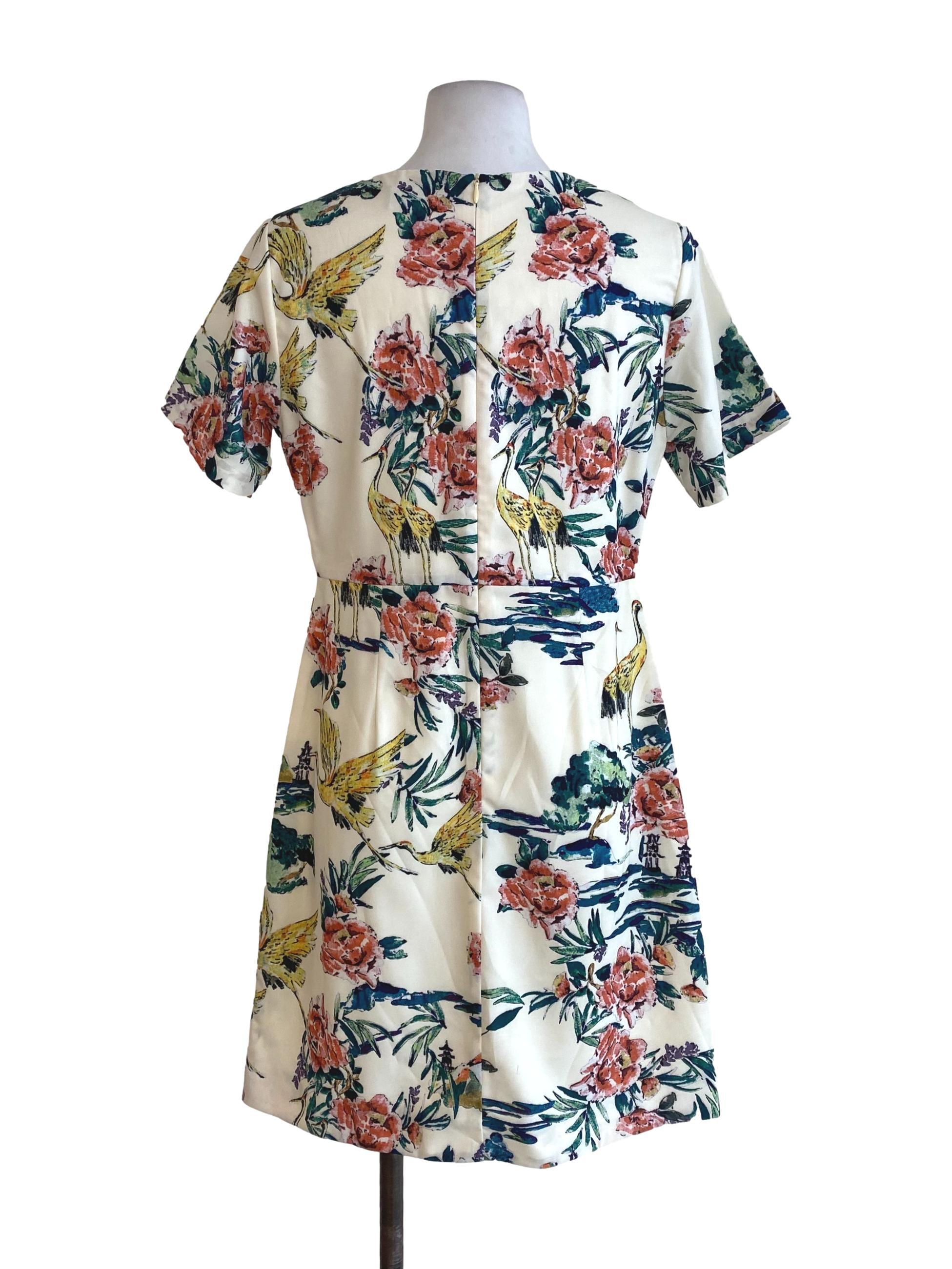Yellow Floral Empire Dress
