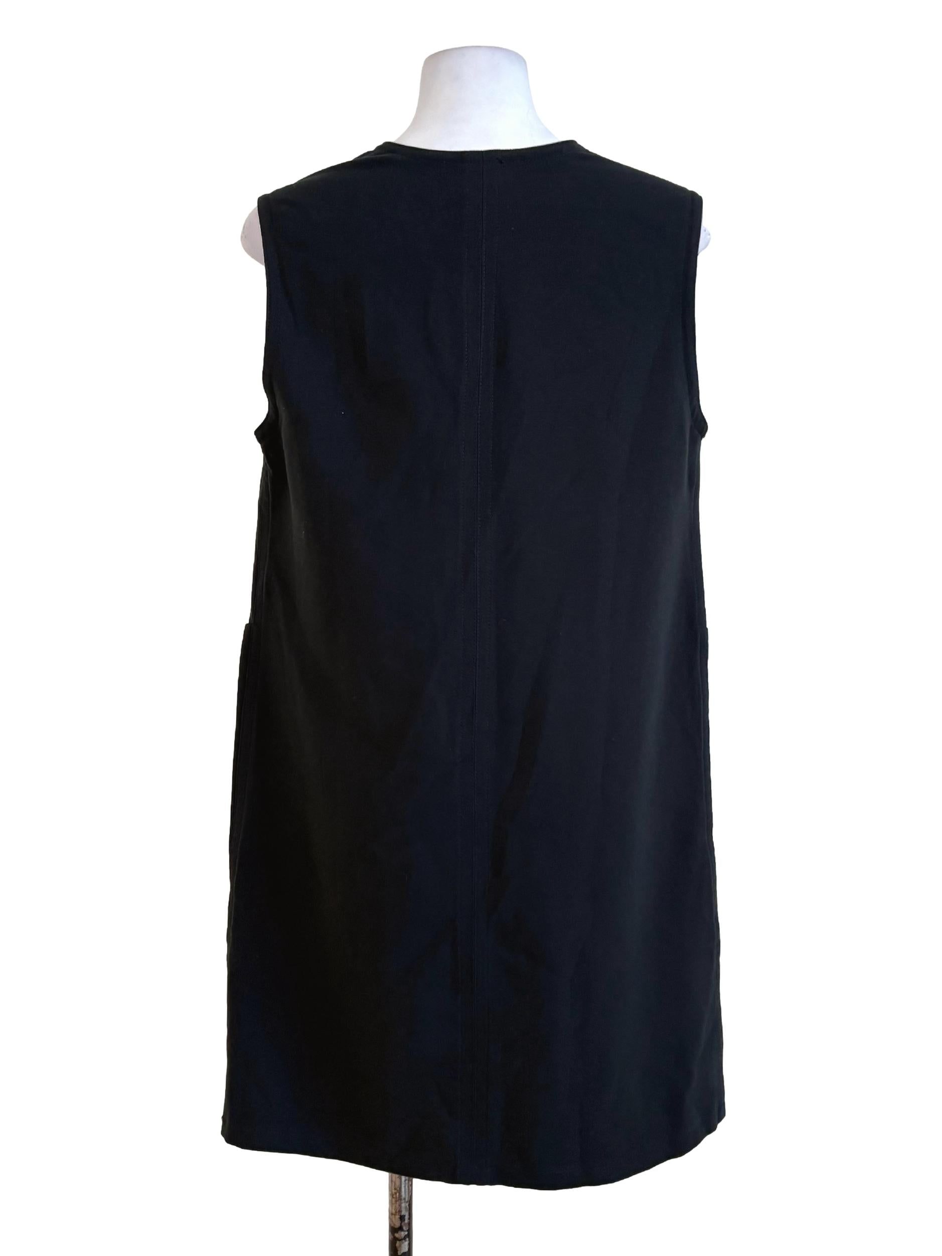 Lead Grey Front Pocket Shift Dress