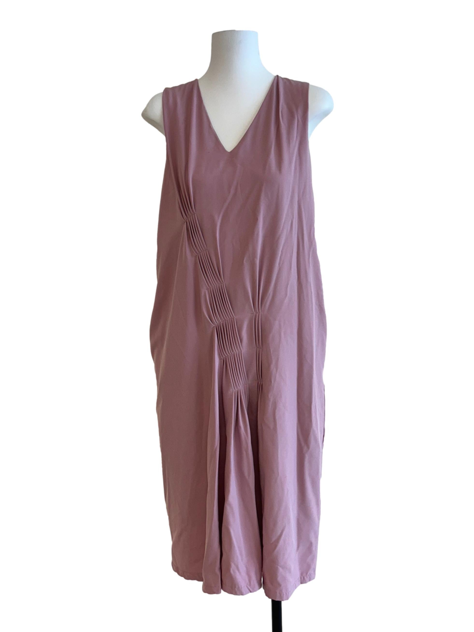Rose Pink Sleeveless Dress
