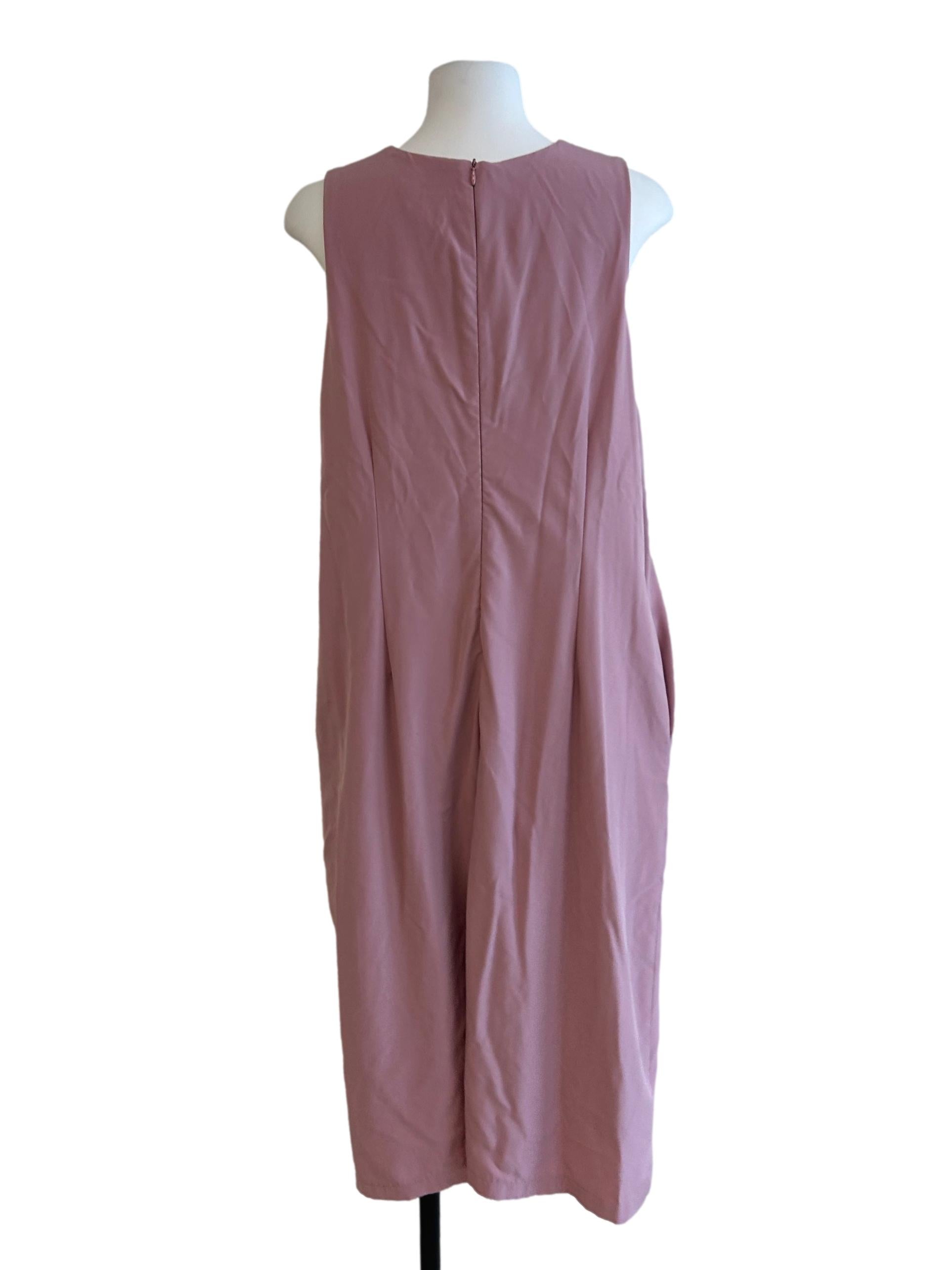 Rose Pink Sleeveless Dress