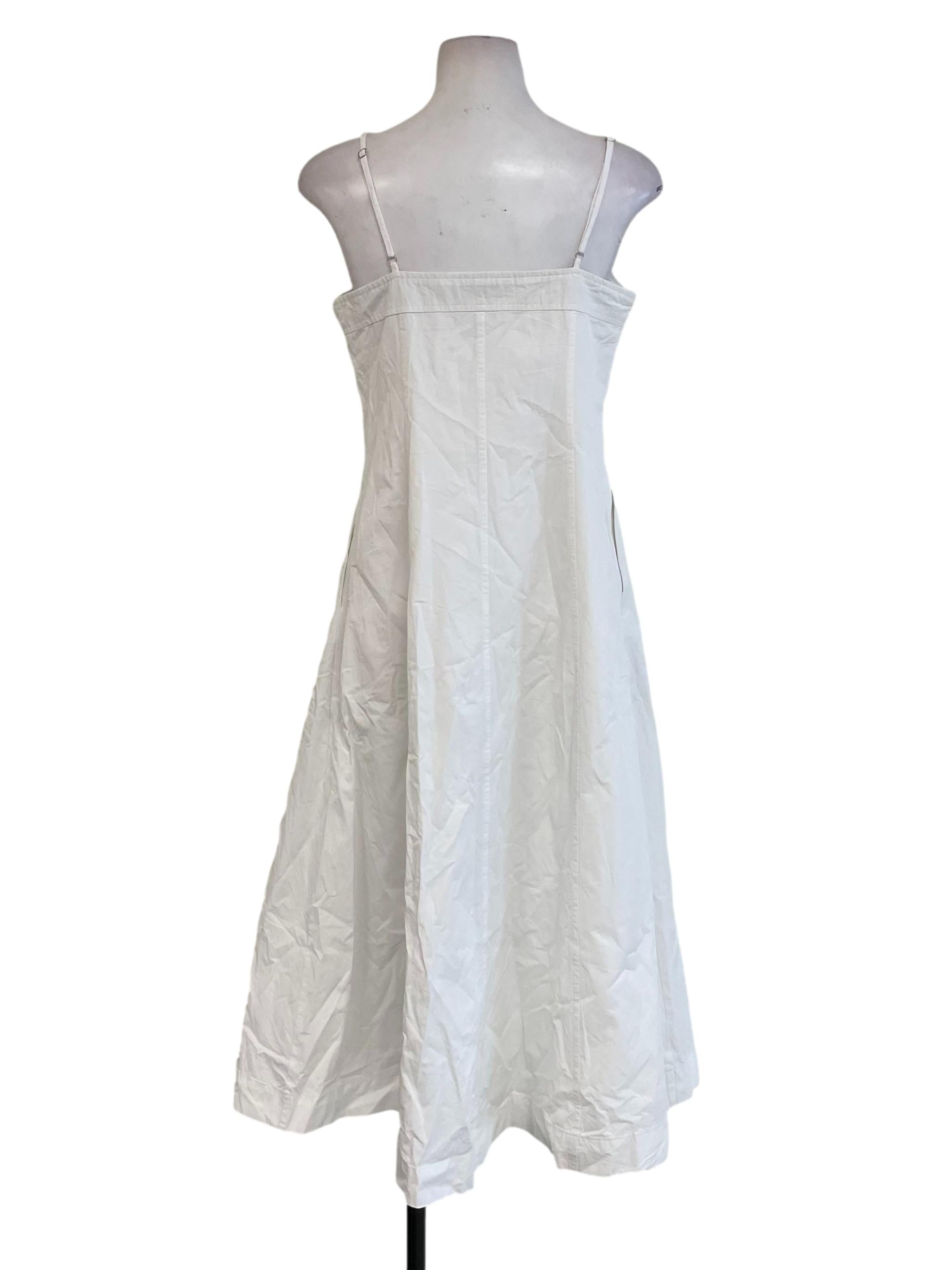 White High Waist Dress