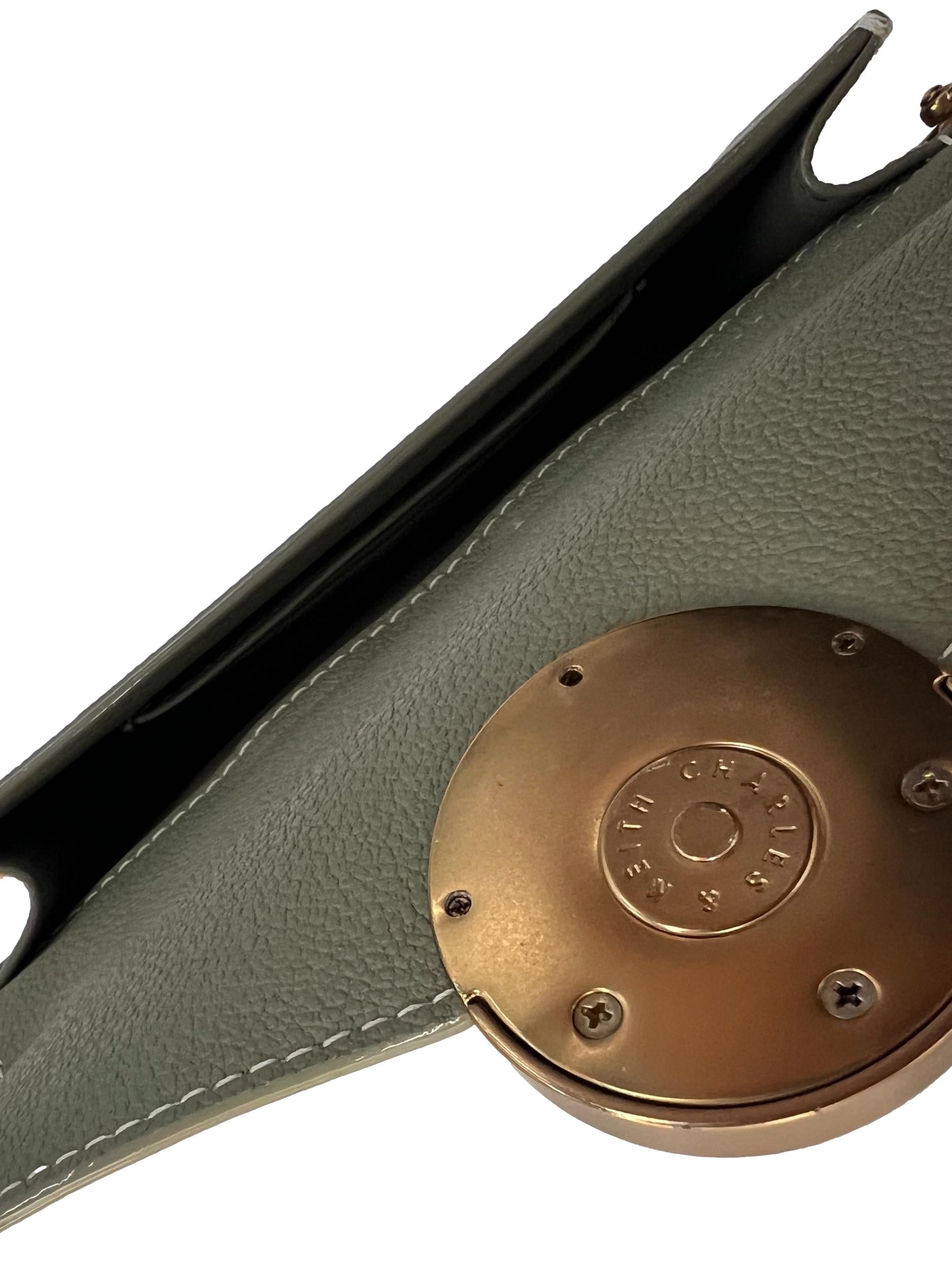 Sage Green Chain Strap Crossbody Bag