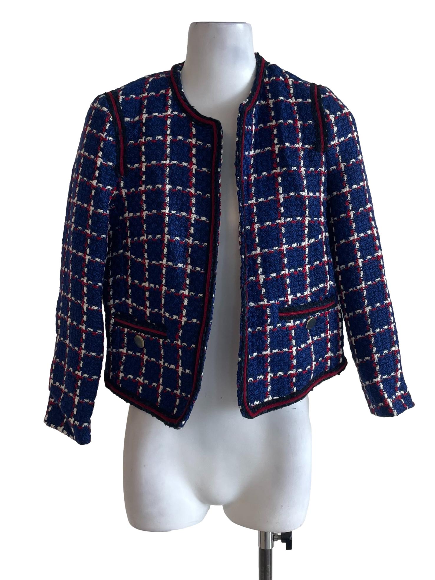 Royal Blue Tweed Jacket