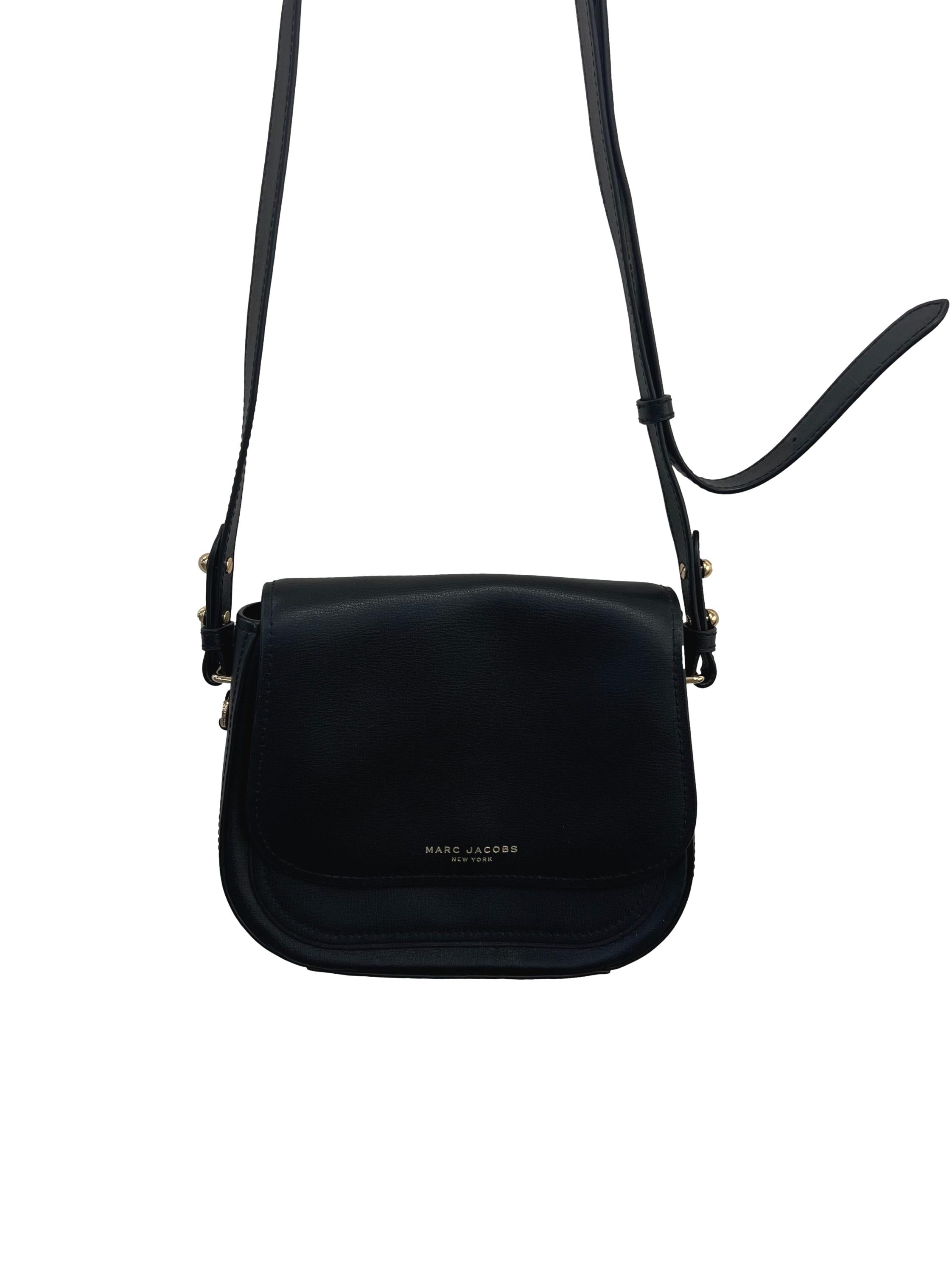 Black Flap Crossbody Bag