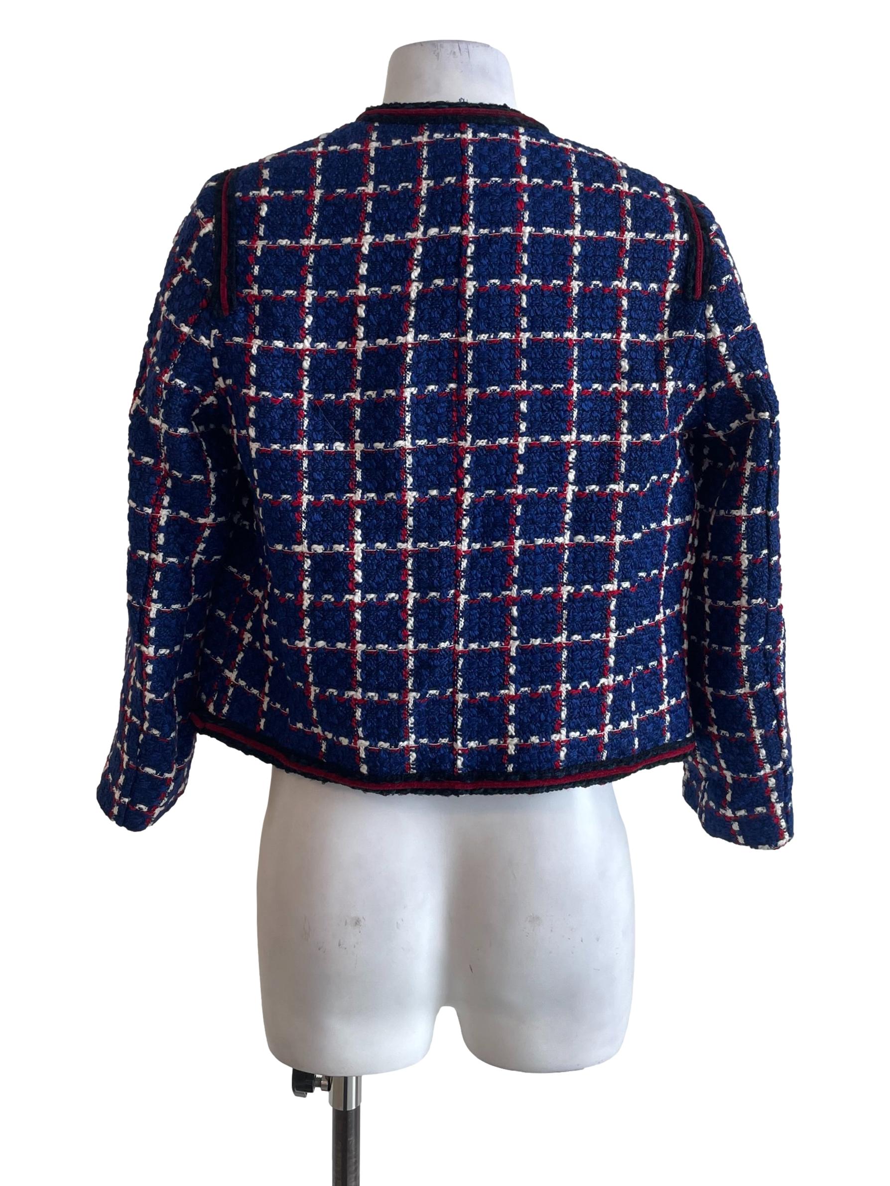 Royal Blue Tweed Jacket