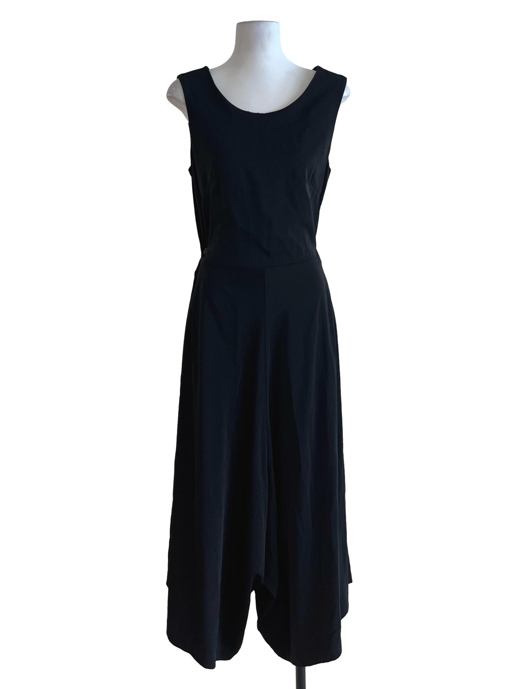 Black Jewel Neckline Jumpsuit