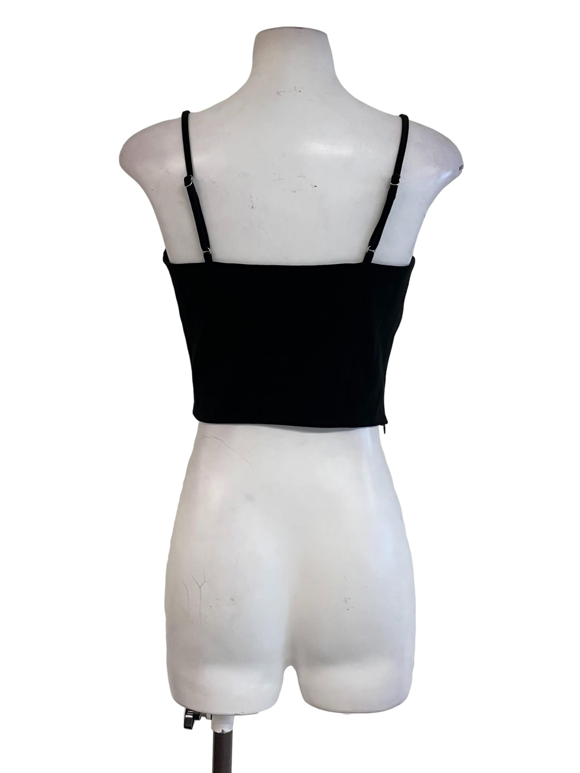 Black Cami Crop Top