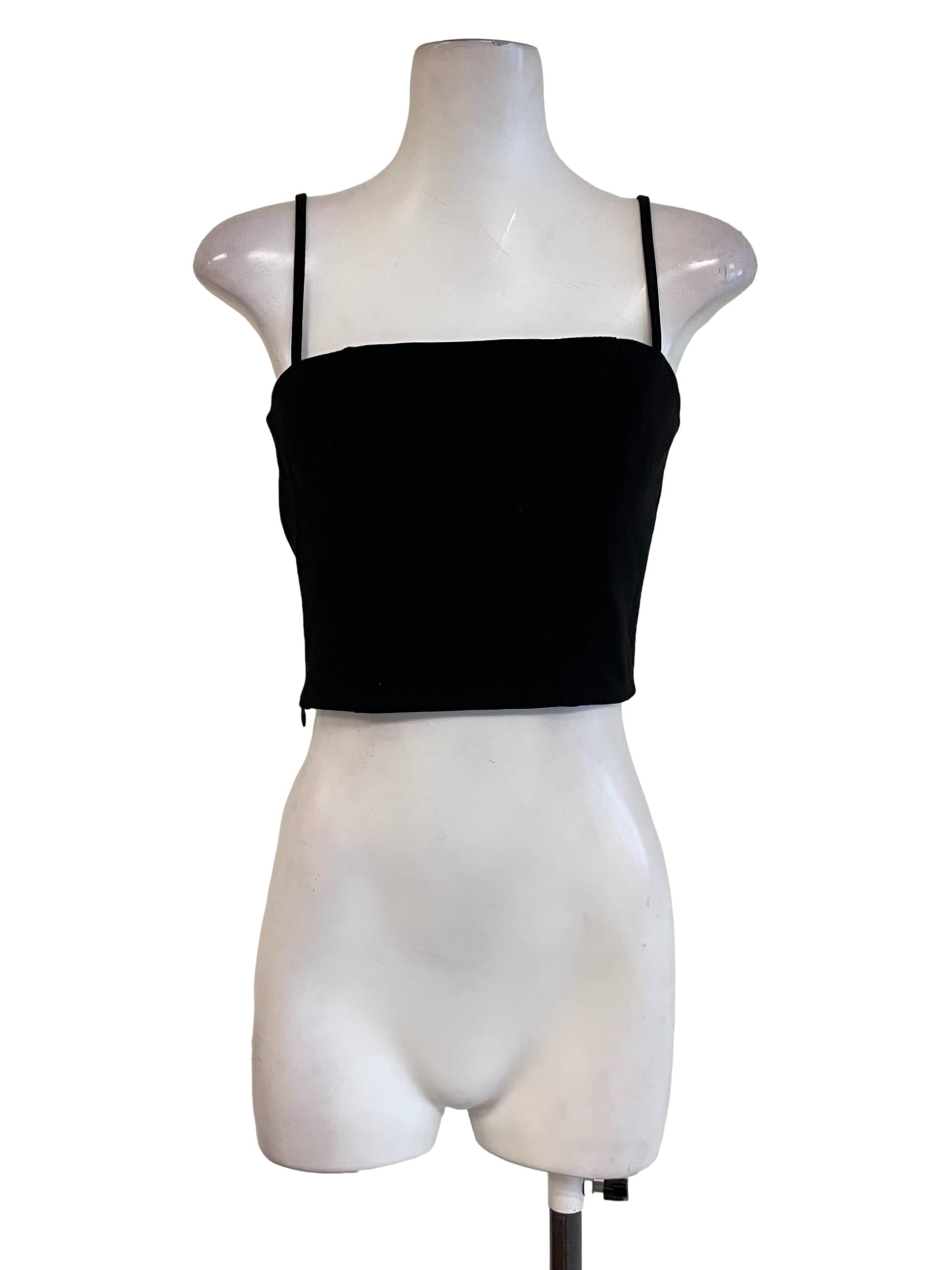 Black Cami Crop Top