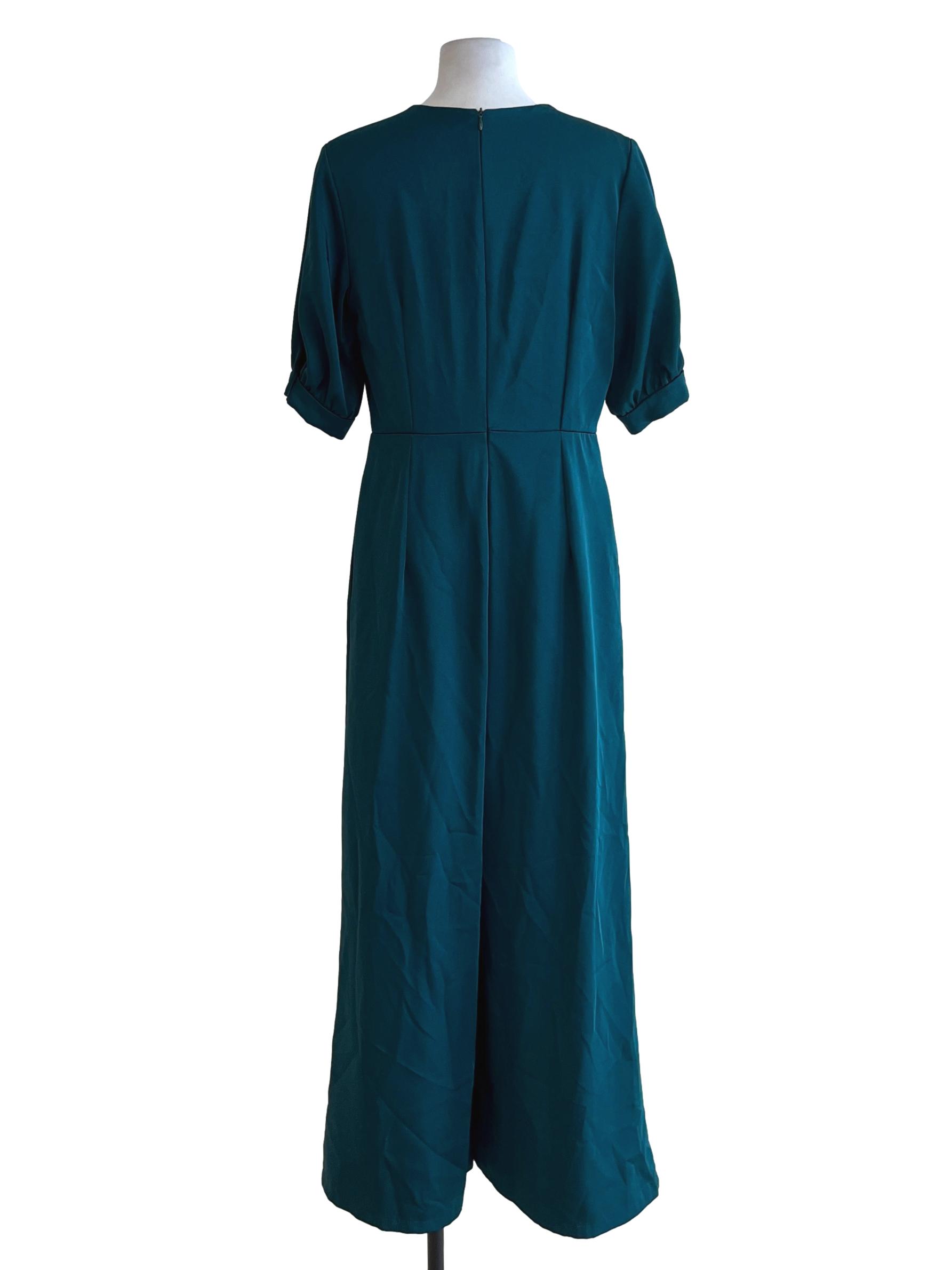 Ocean Blue V-Neckline Jumpsuit