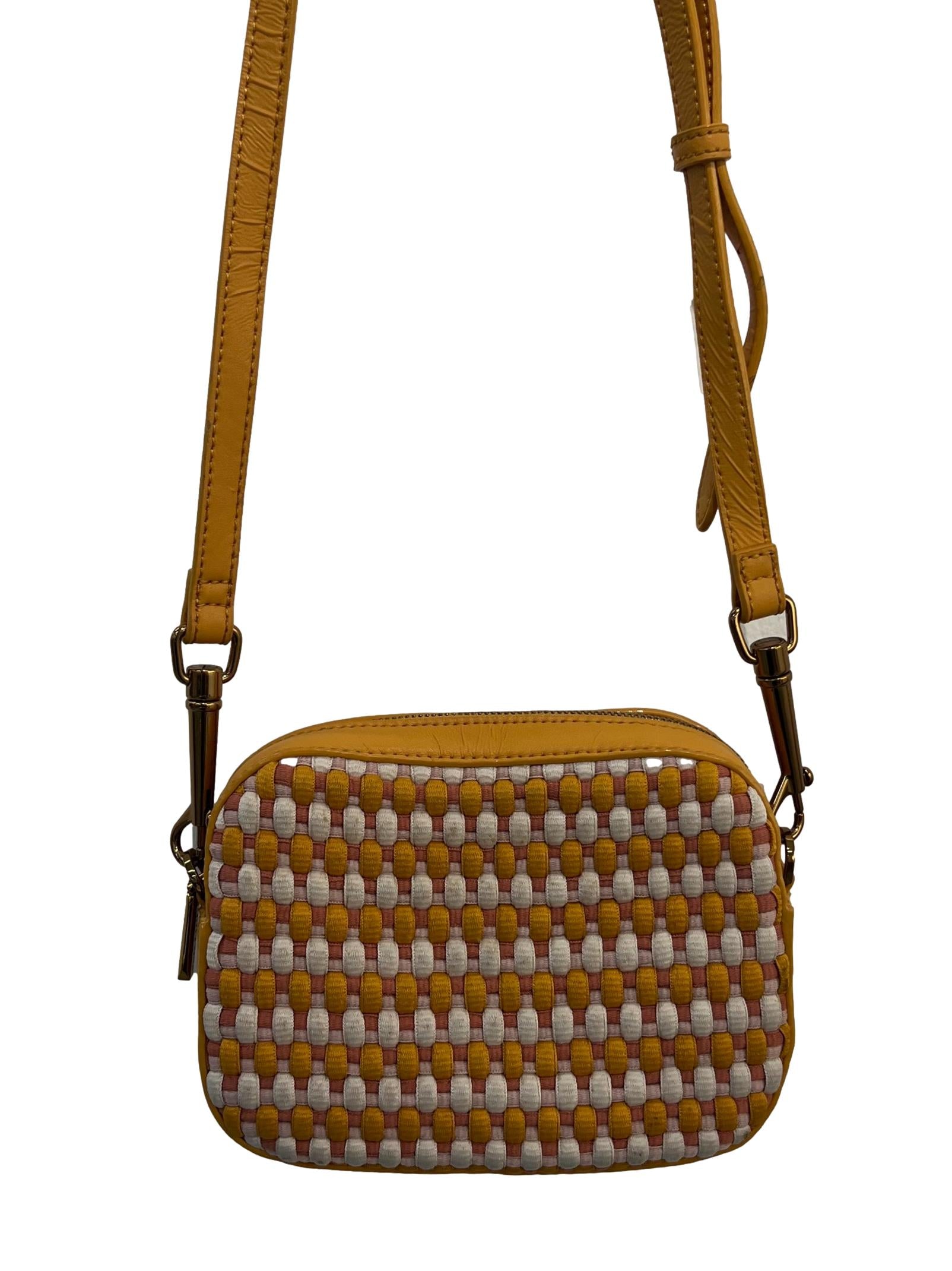 Mustard Yellow Textured Sling Bag