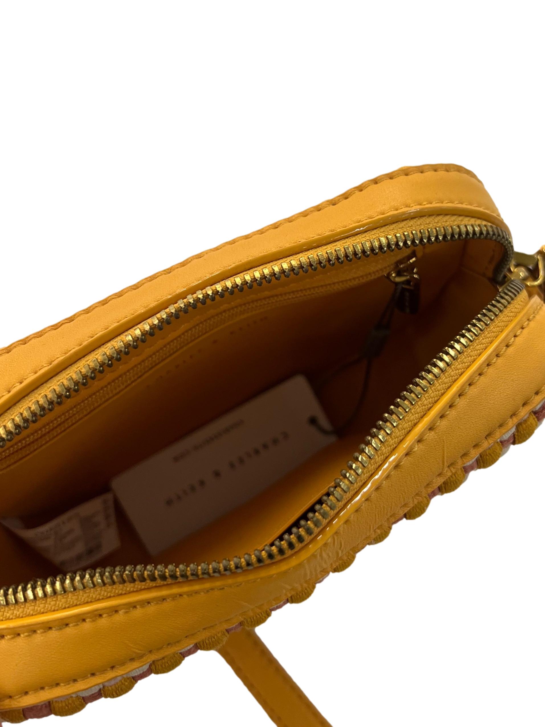 Mustard Yellow Textured Sling Bag