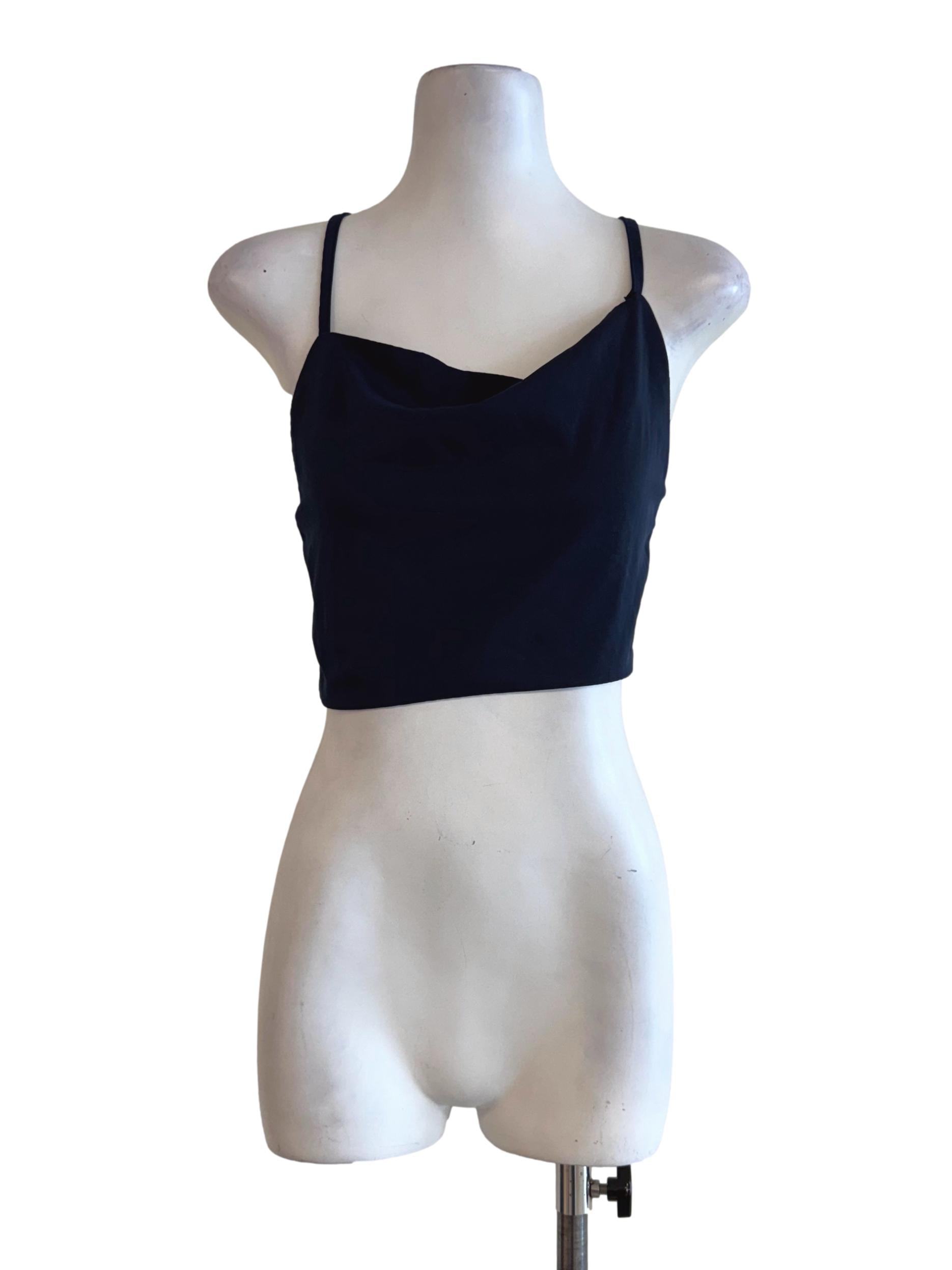 Navy Blue Sleeveless Bralet