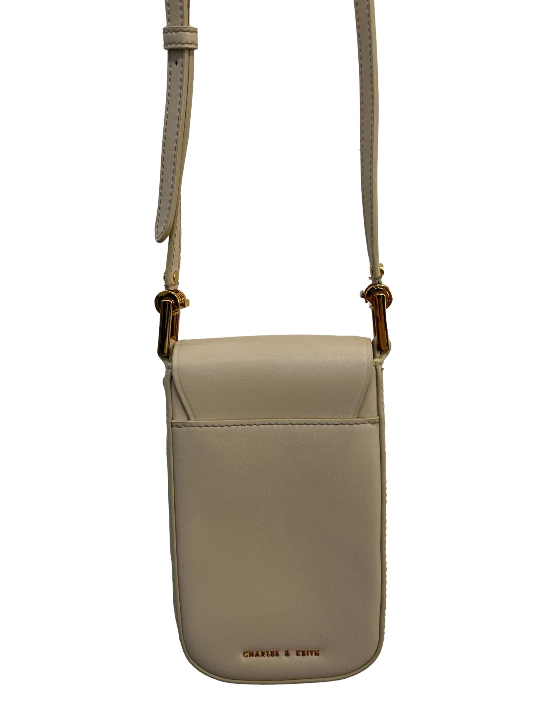 Cream Rectangle Phone Bag